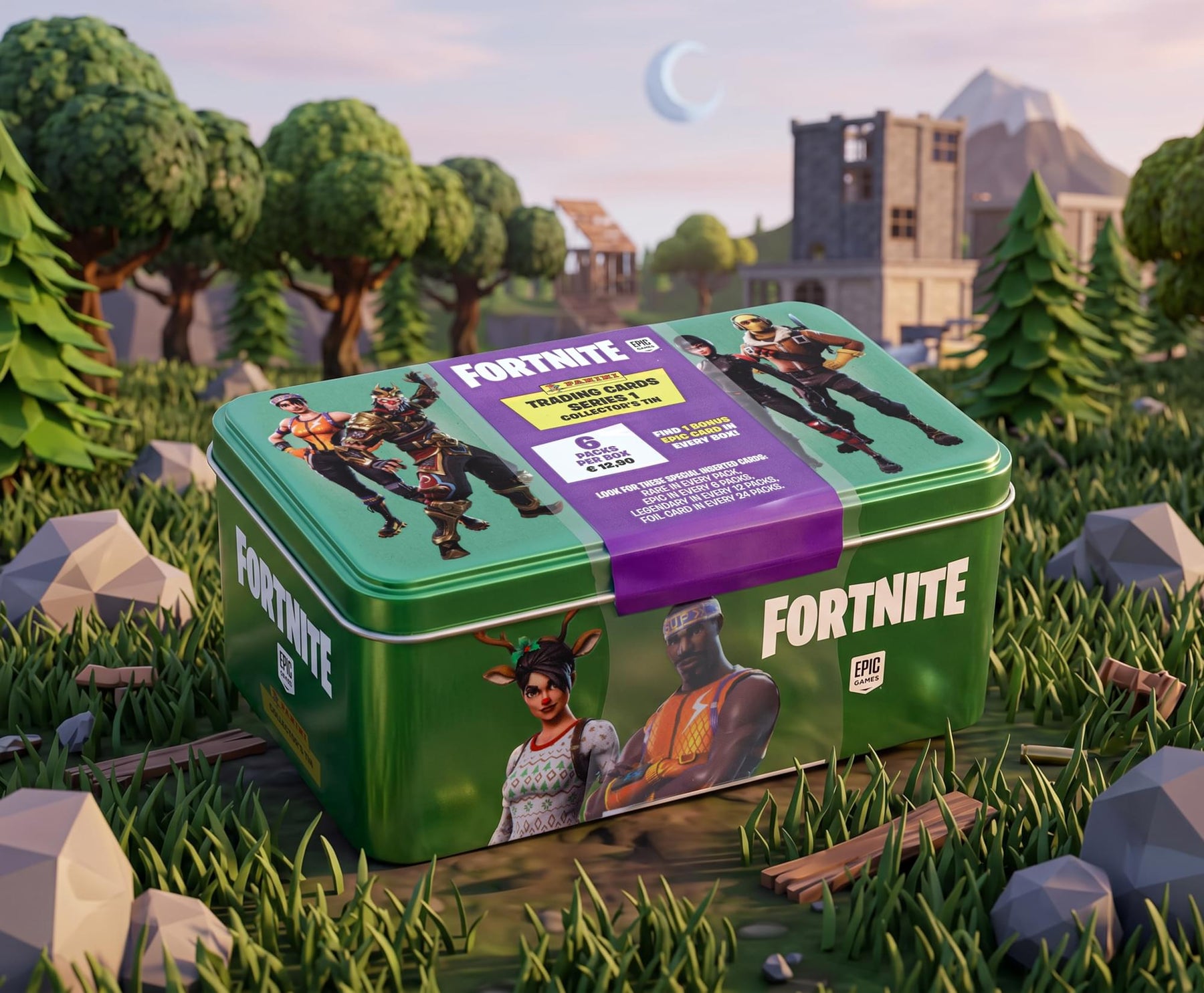 Fortnite Series 1 2019 Panini Trading Cards Sealed Tin | 6 Packs