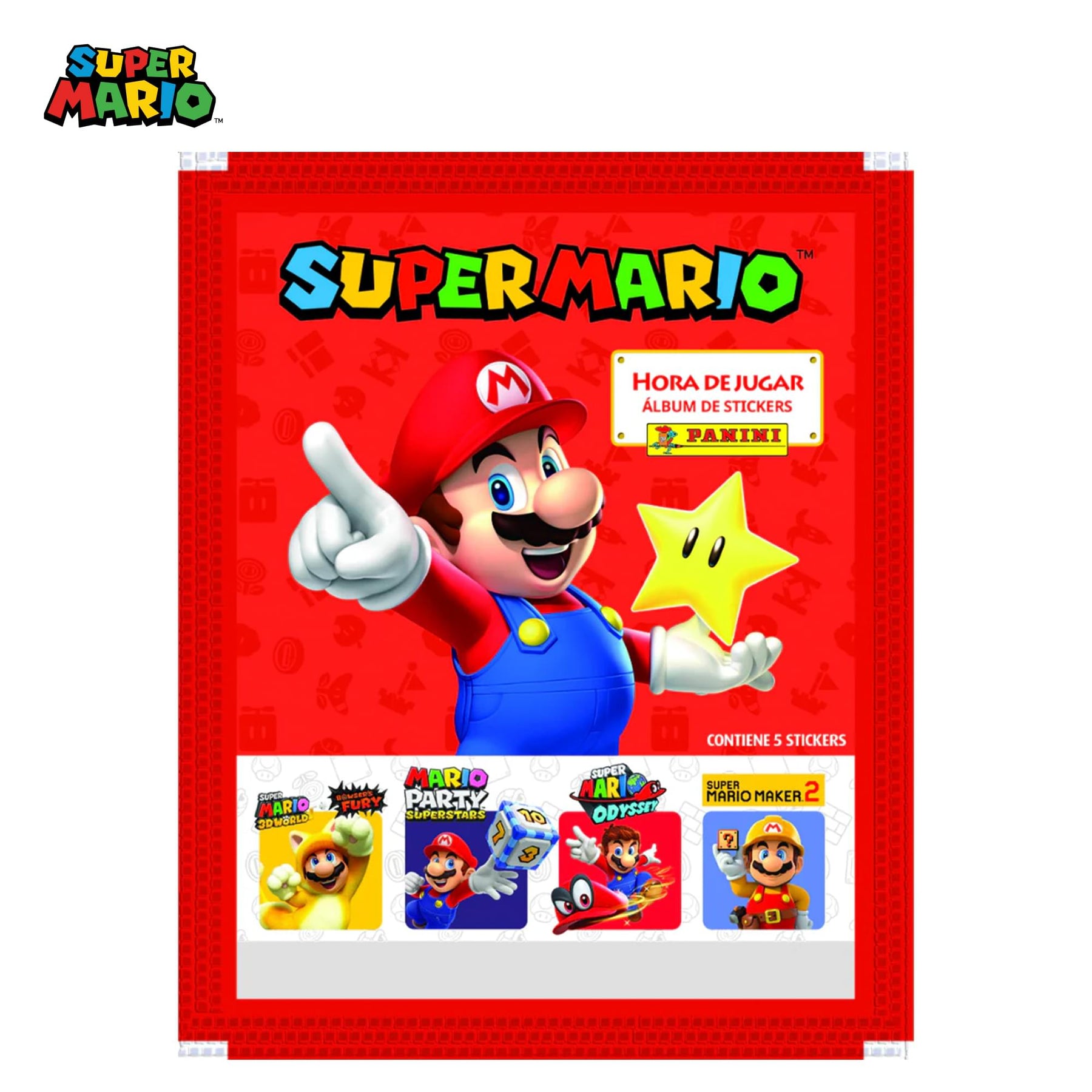 Super Mario Bros. 2023 Panini Brazilian Edition Sealed Sticker Box | 50 Packs