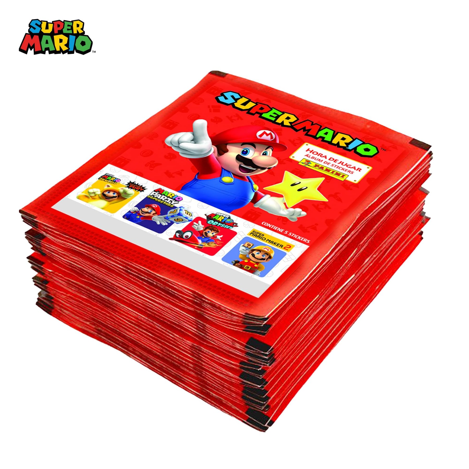 Super Mario Bros. 2023 Panini Brazilian Edition Sealed Sticker Box | 50 Packs