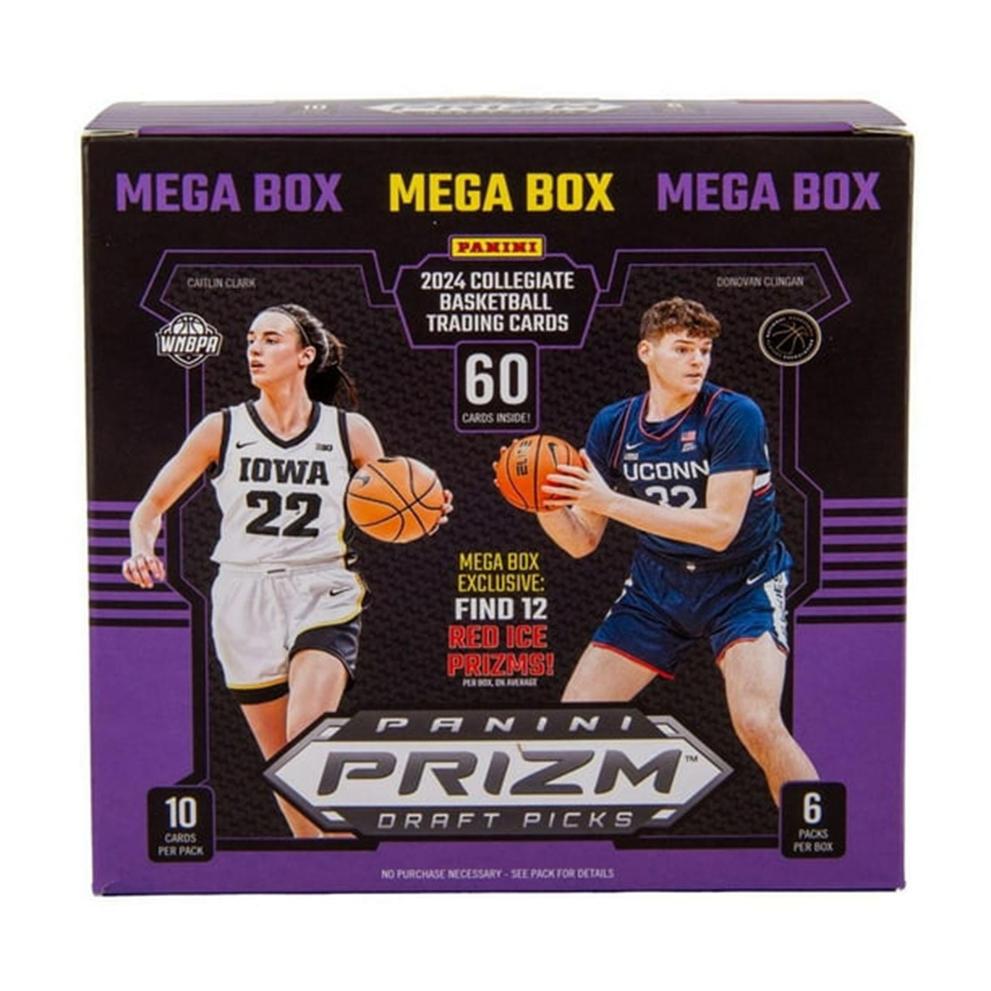 Panini Prizm 2024-25  Draft Picks Collegiate Basketball Mega Box | 6 Packs