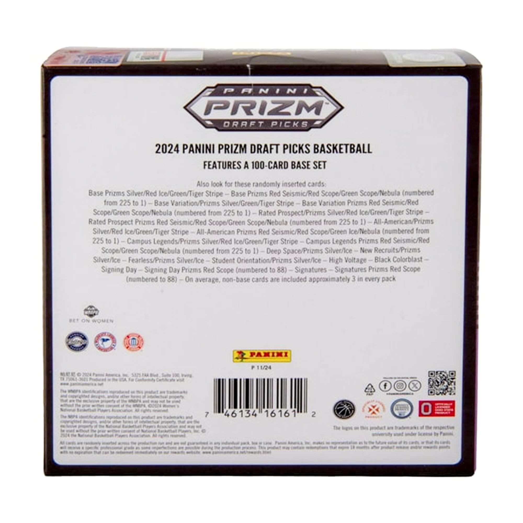 Panini Prizm 2024-25  Draft Picks Collegiate Basketball Mega Box | 6 Packs