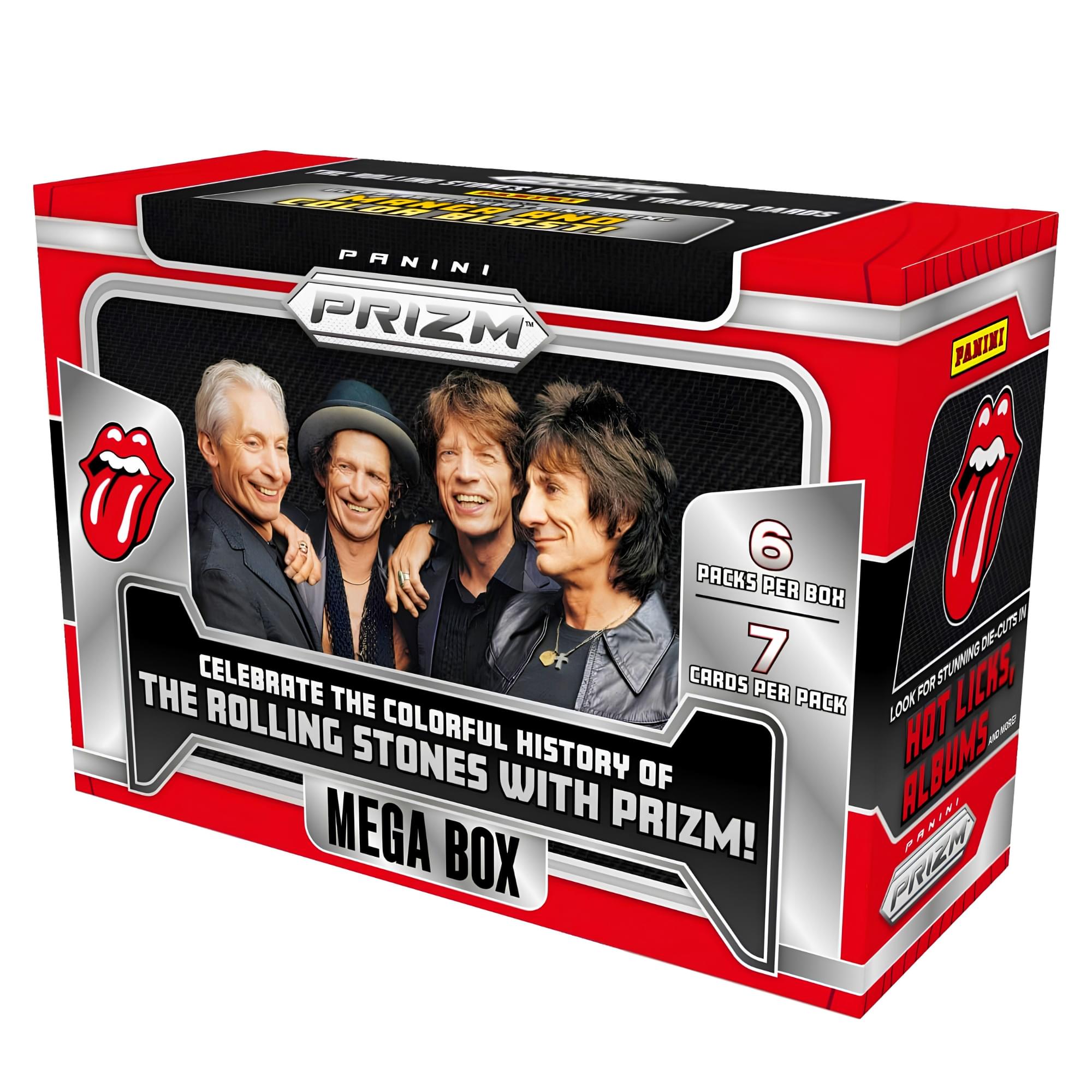 Rolling Stones 2024 Panini Prizm Factory-Sealed Mega Box | 6 Packs
