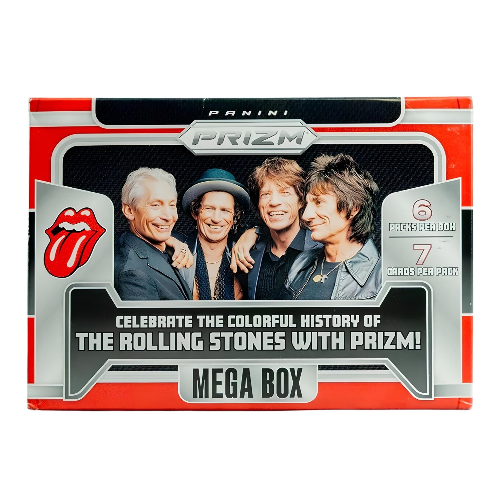 Rolling Stones 2024 Panini Prizm Factory-Sealed Mega Box | 6 Packs