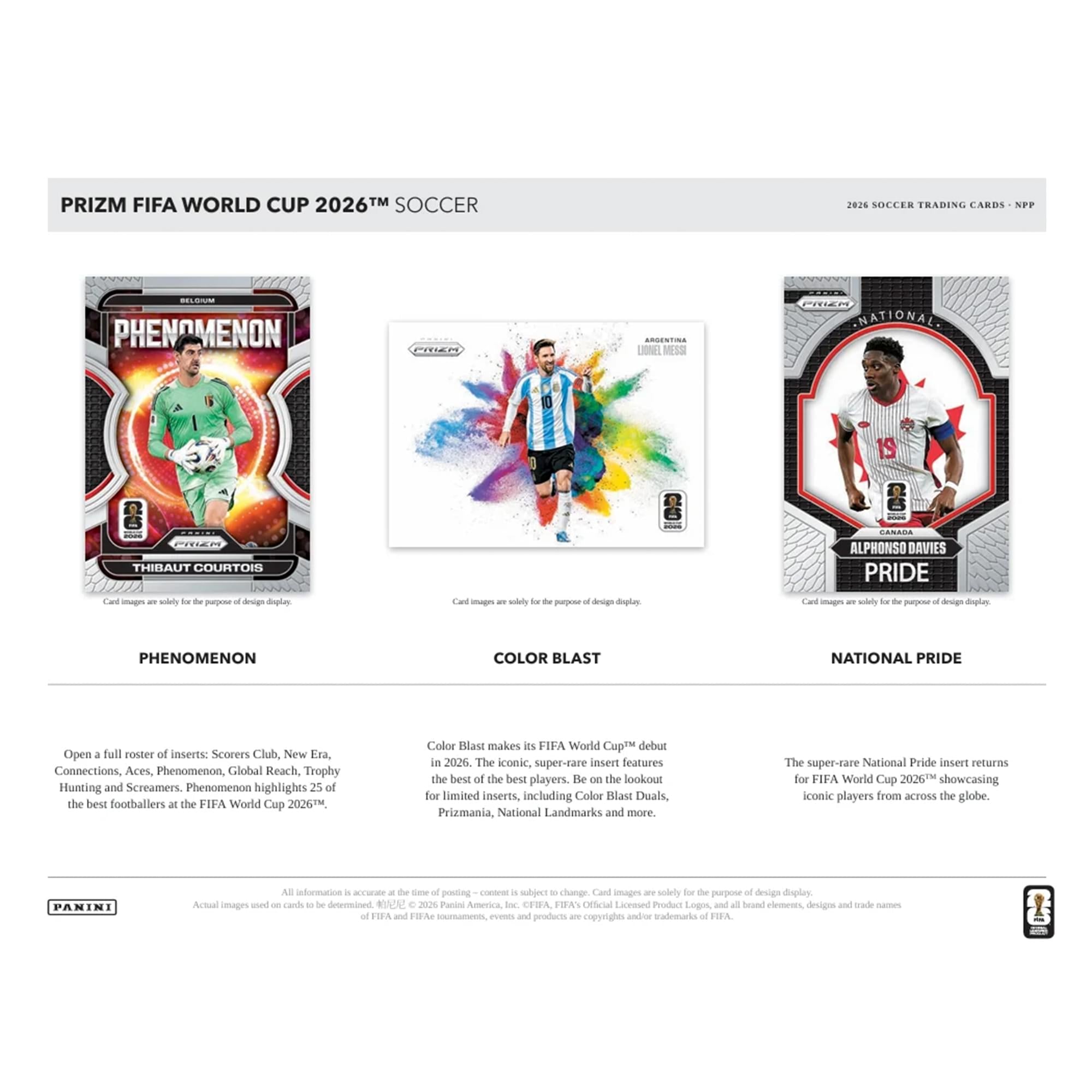 2026 Panini Prizm World Cup Soccer Mega Box | 6 Packs