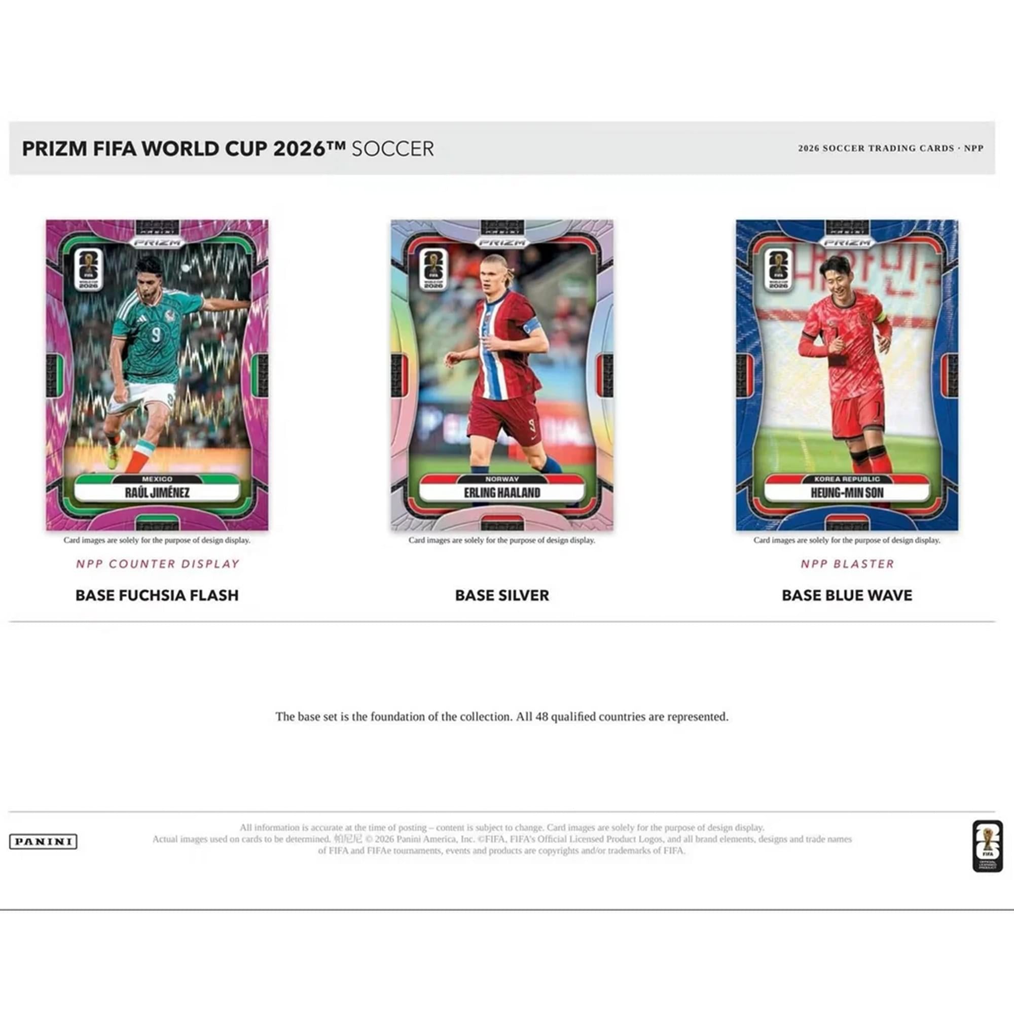 World Cup Soccer 2026 Panini Prizm Retail Counter Display Box | 24 Packs