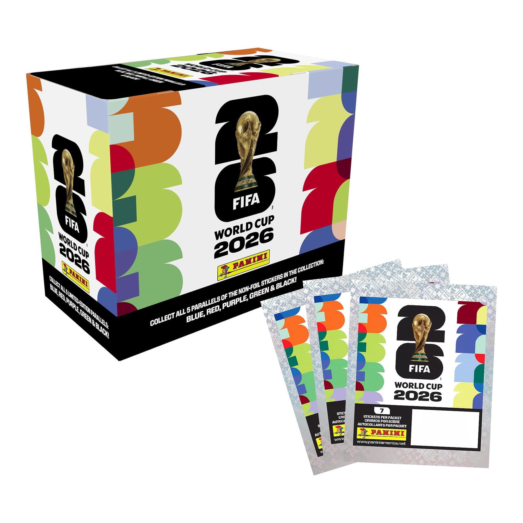 2026 Panini World Cup 25-Count Sticker Pack Refill Box