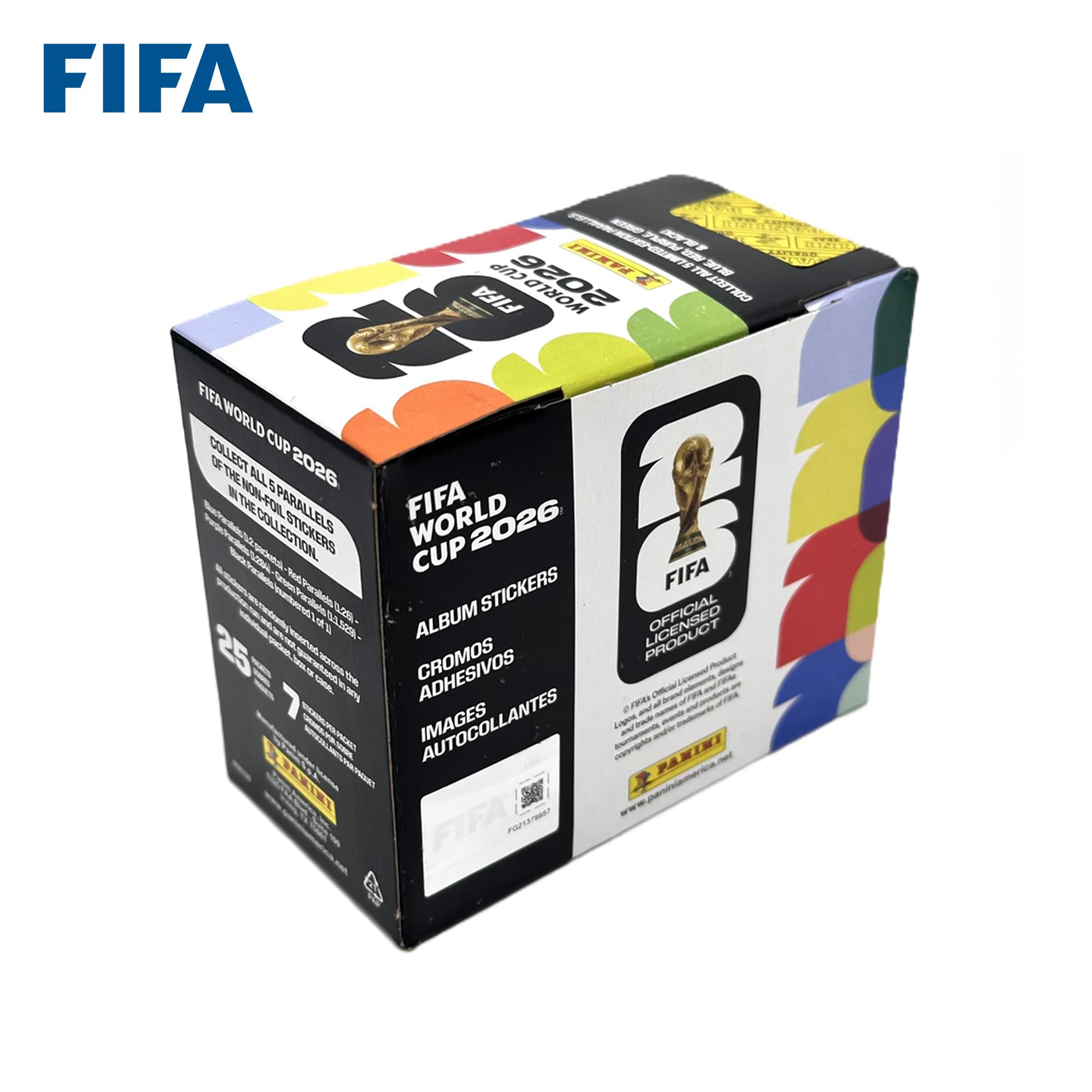 2026 Panini World Cup 25-Count Sticker Pack Refill Box