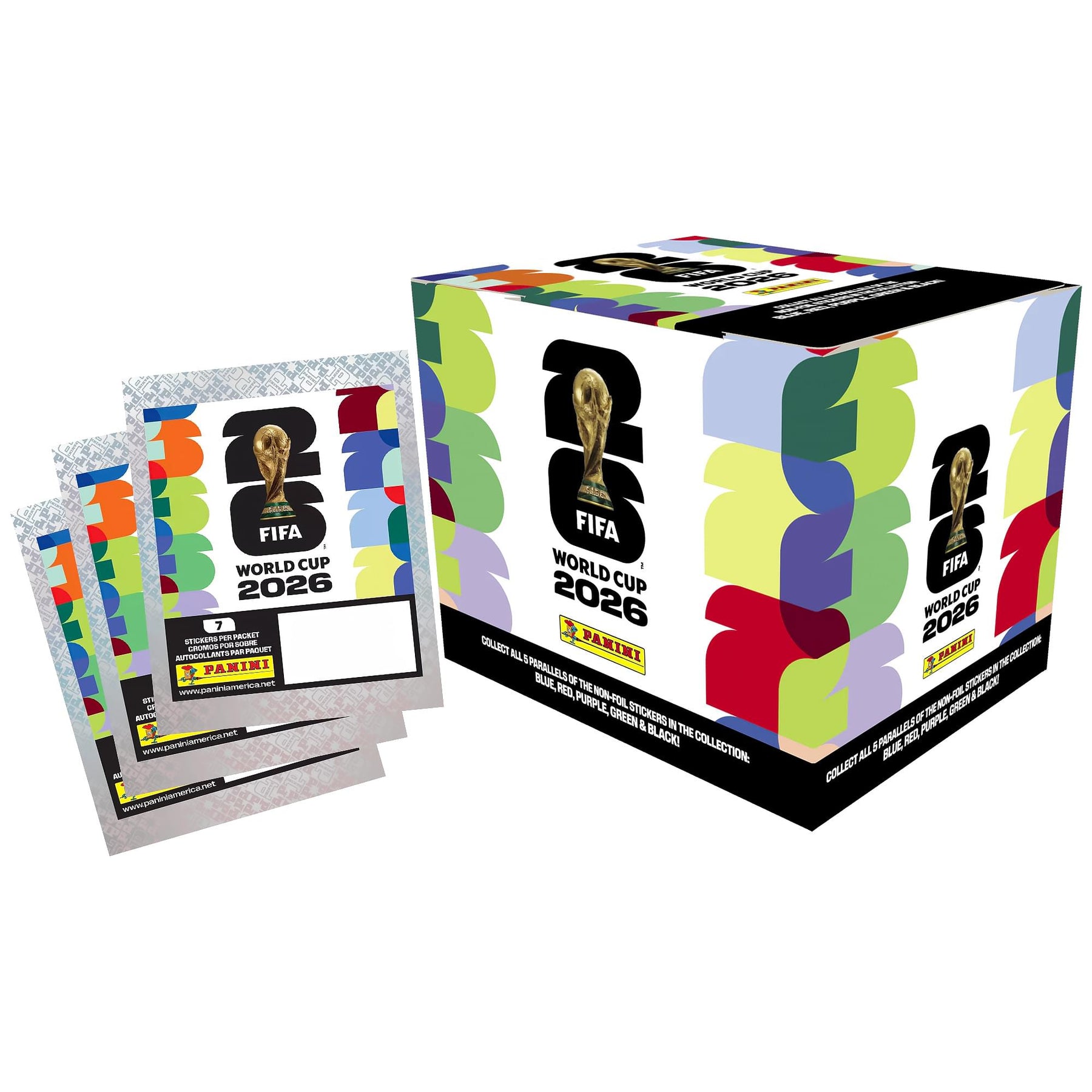 2026 Panini World Cup 50-Count Sticker Pack Refill Box