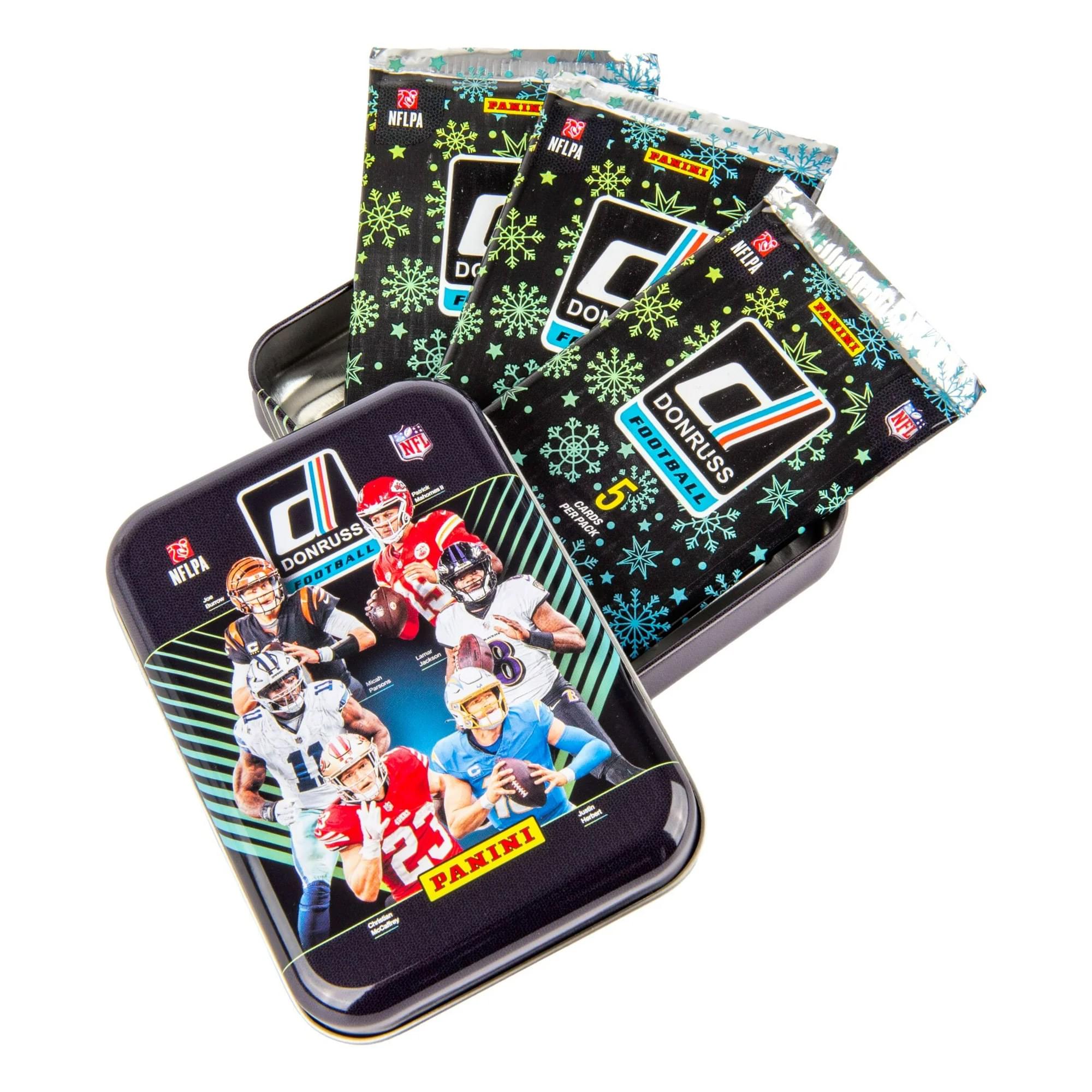 2025 Panini Donruss Football Holiday Tin – Factory Sealed Case