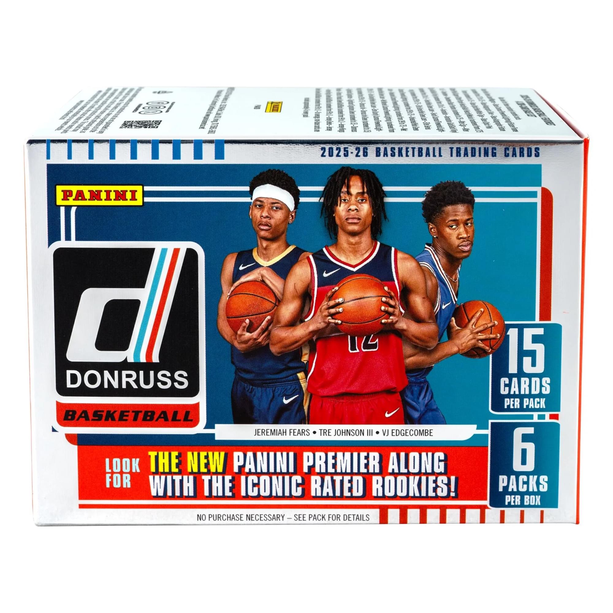 NBA 2025-2026 Donruss Basketball Blaster Box | 90 Cards (6 Packs)