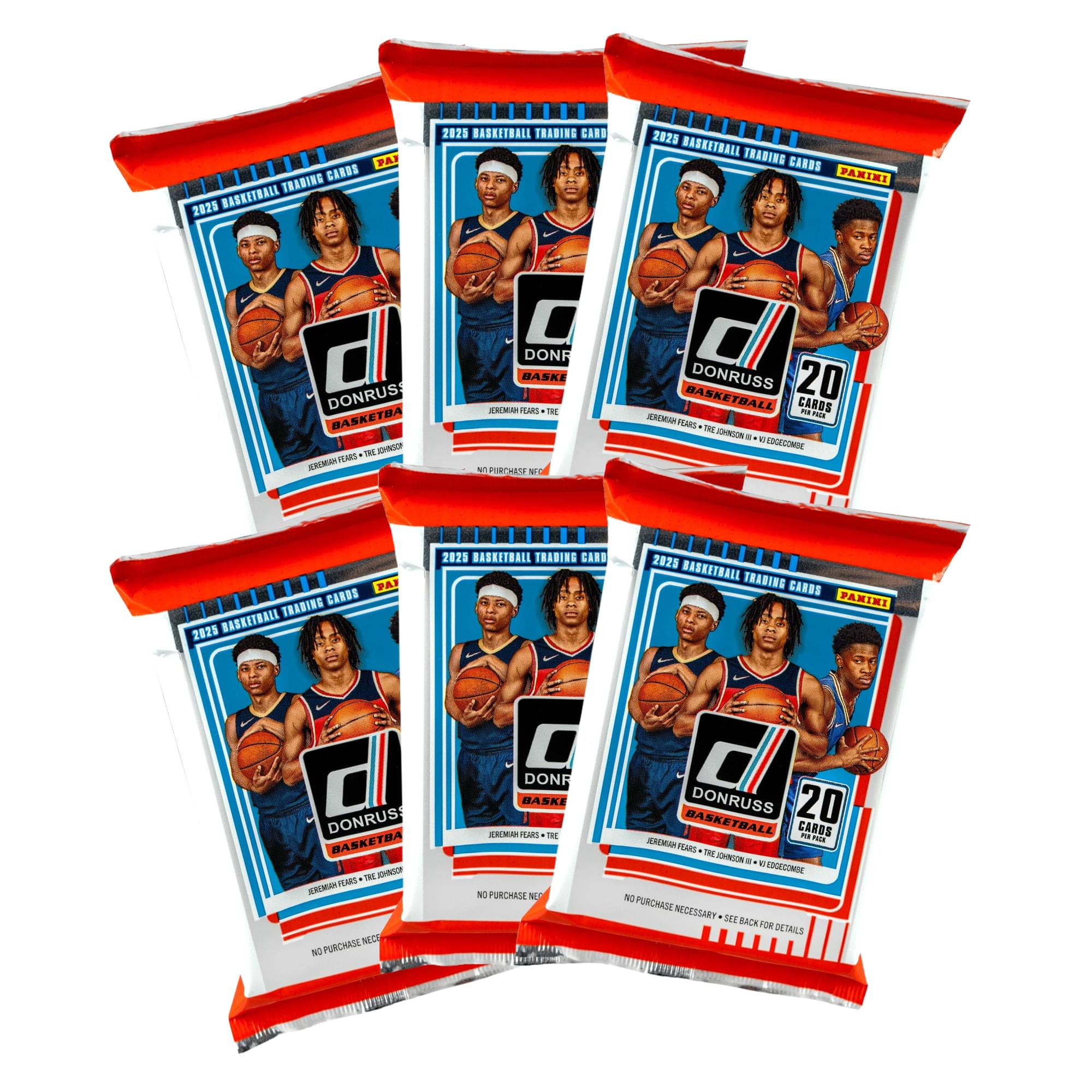 NBA 2025-2026 Donruss Basketball Mega Box | 120 Cards (6 Packs)