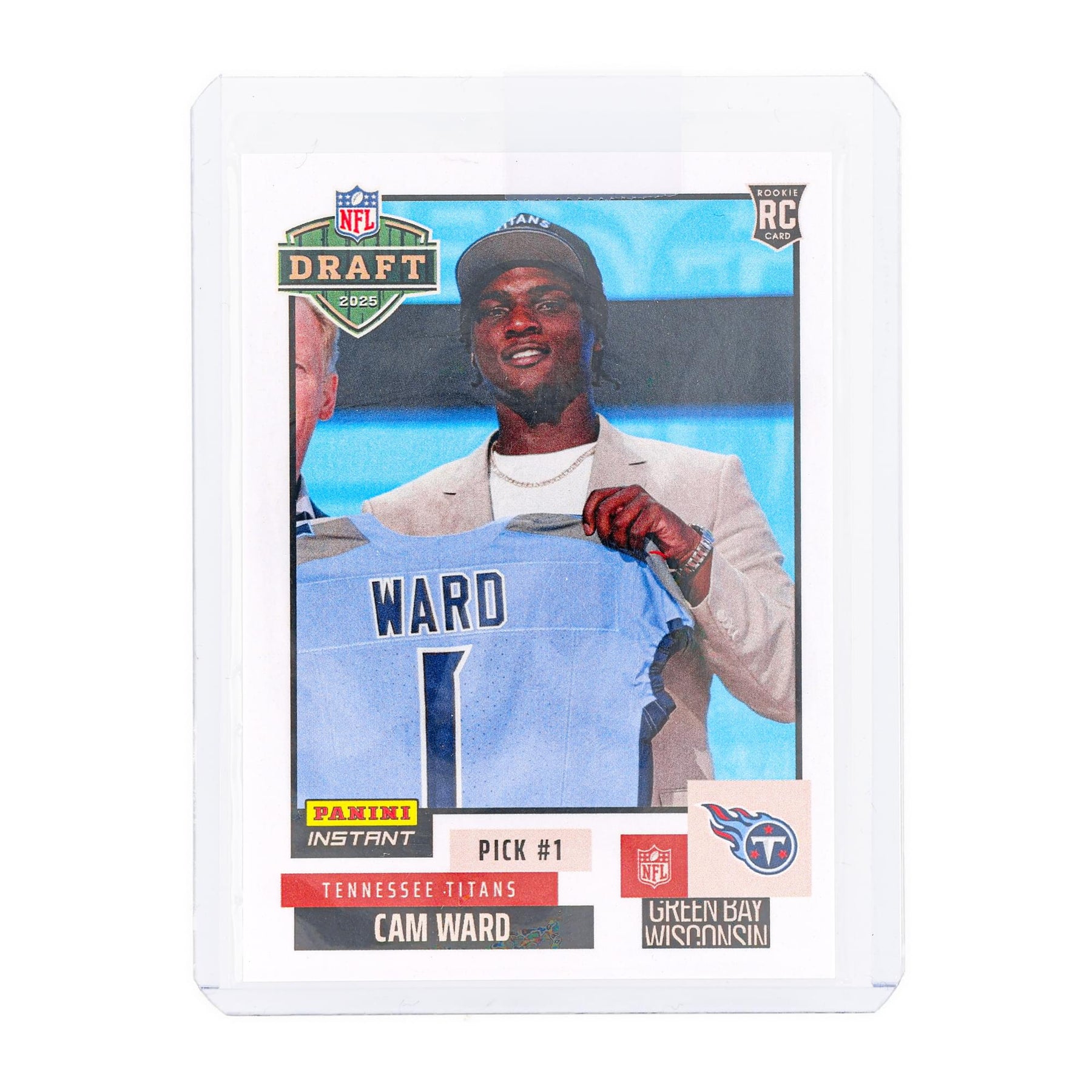 NFL 2025 Panini Instant NFL Draft Night #1 Base Card |Cam Ward