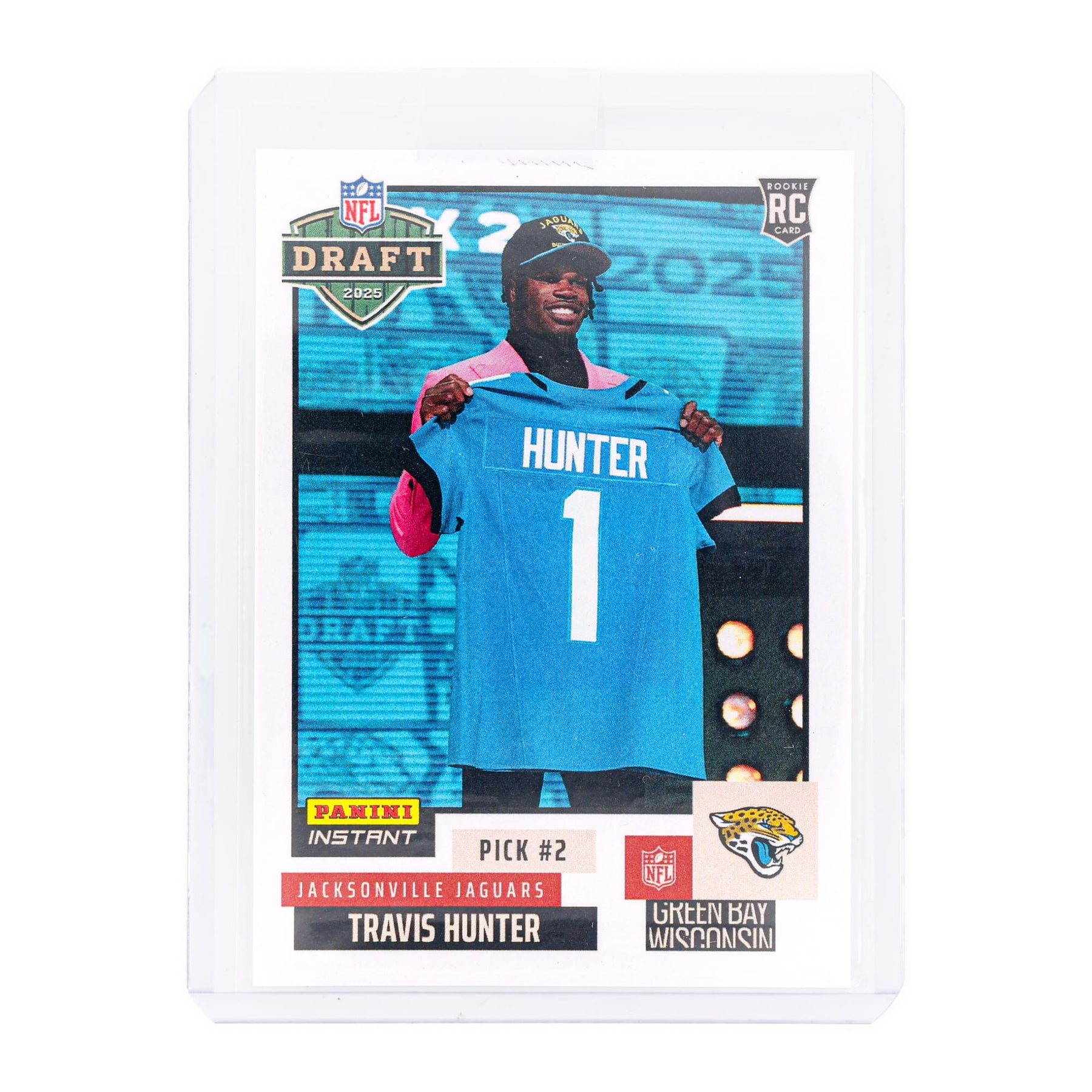 NFL 2025 Panini Instant NFL Draft Night #2 Base Card |Travis Hunter