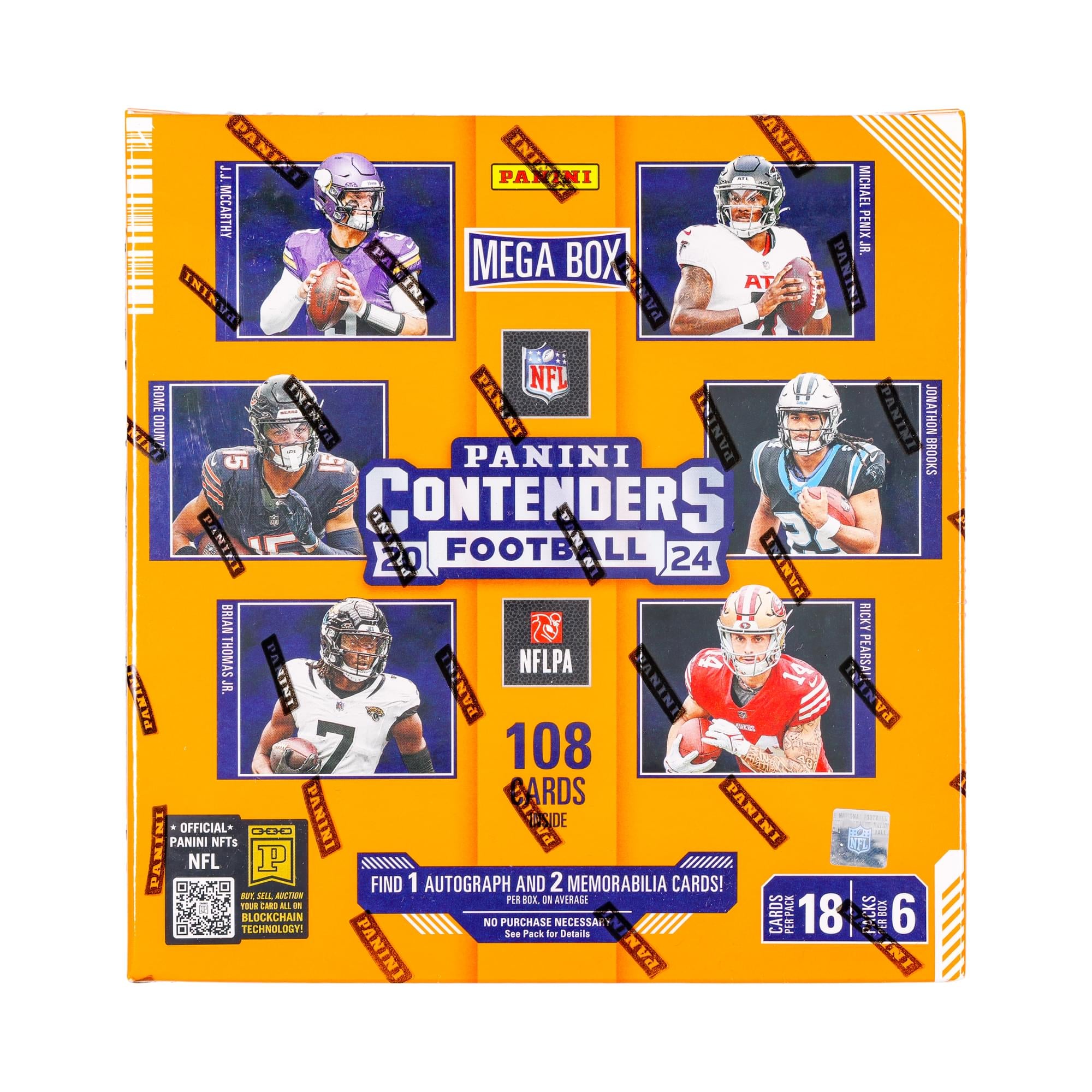 NFL 2024 Panini Contenders Football Mega Box | 6 Packs