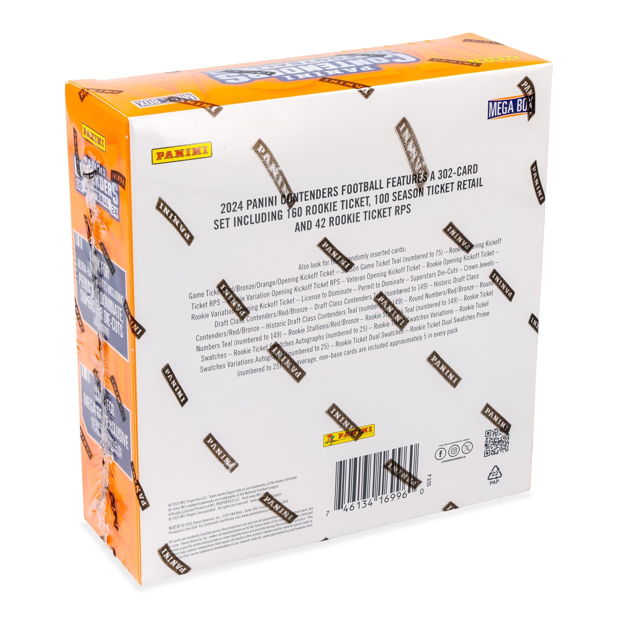 NFL 2024 Panini Contenders Football Mega Box | 6 Packs