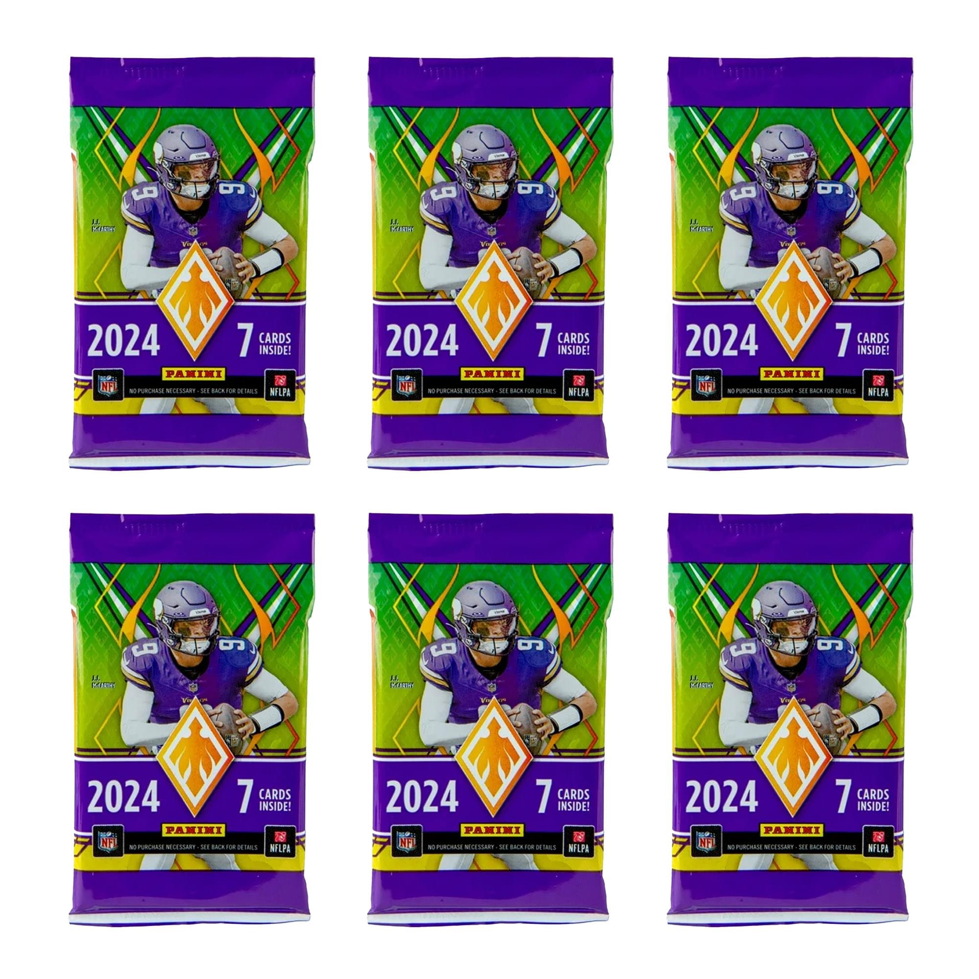 NFL 2024 Panini Phoenix Football Mega Box | 6 Packs