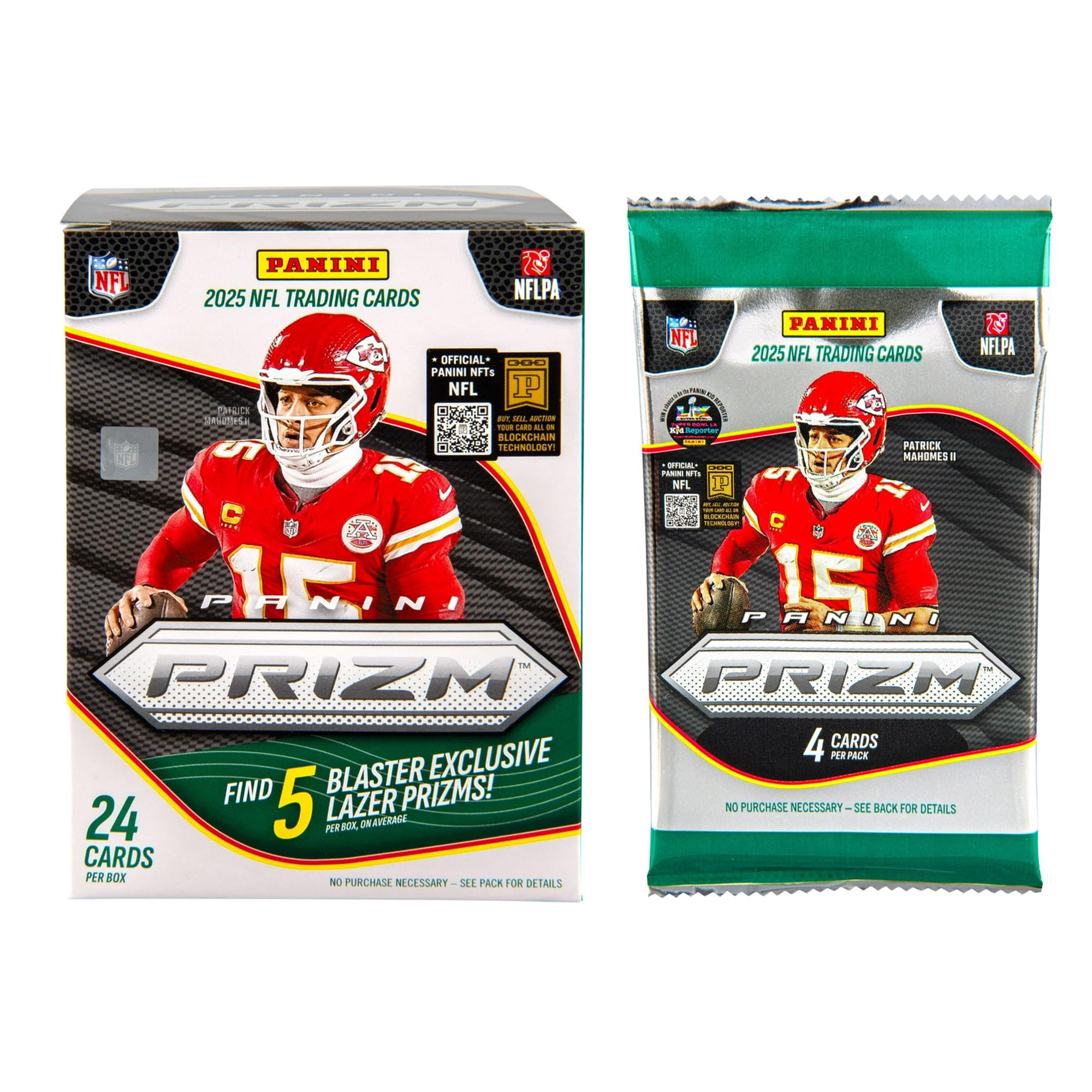 NFL 2025 Panini Prizm Football Blaster Box | 6 Packs