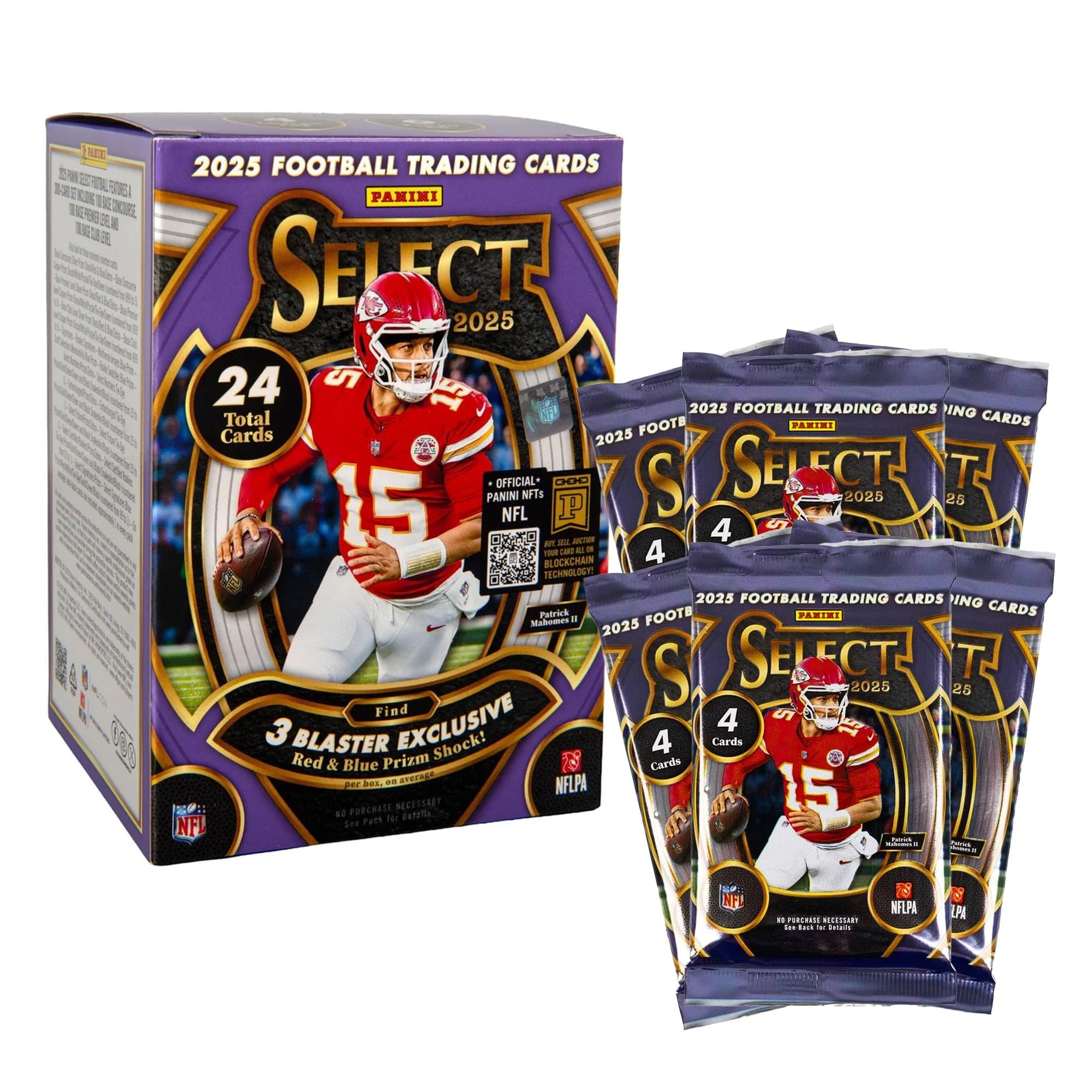 NFL 2025 Panini Select Football Sealed Blaster Box | 6 Packs