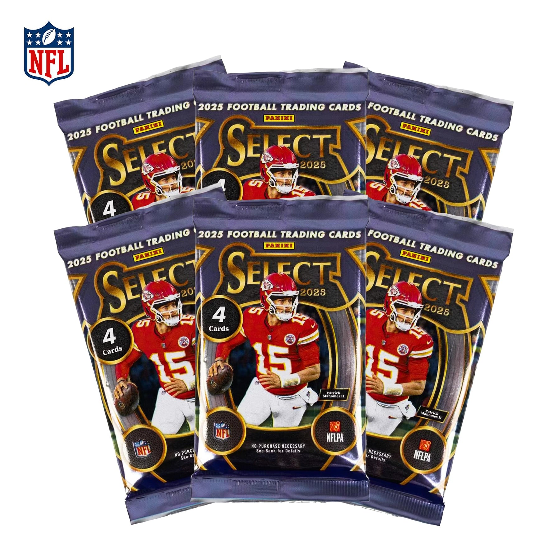 NFL 2025 Panini Select Football Sealed Blaster Box | 6 Packs