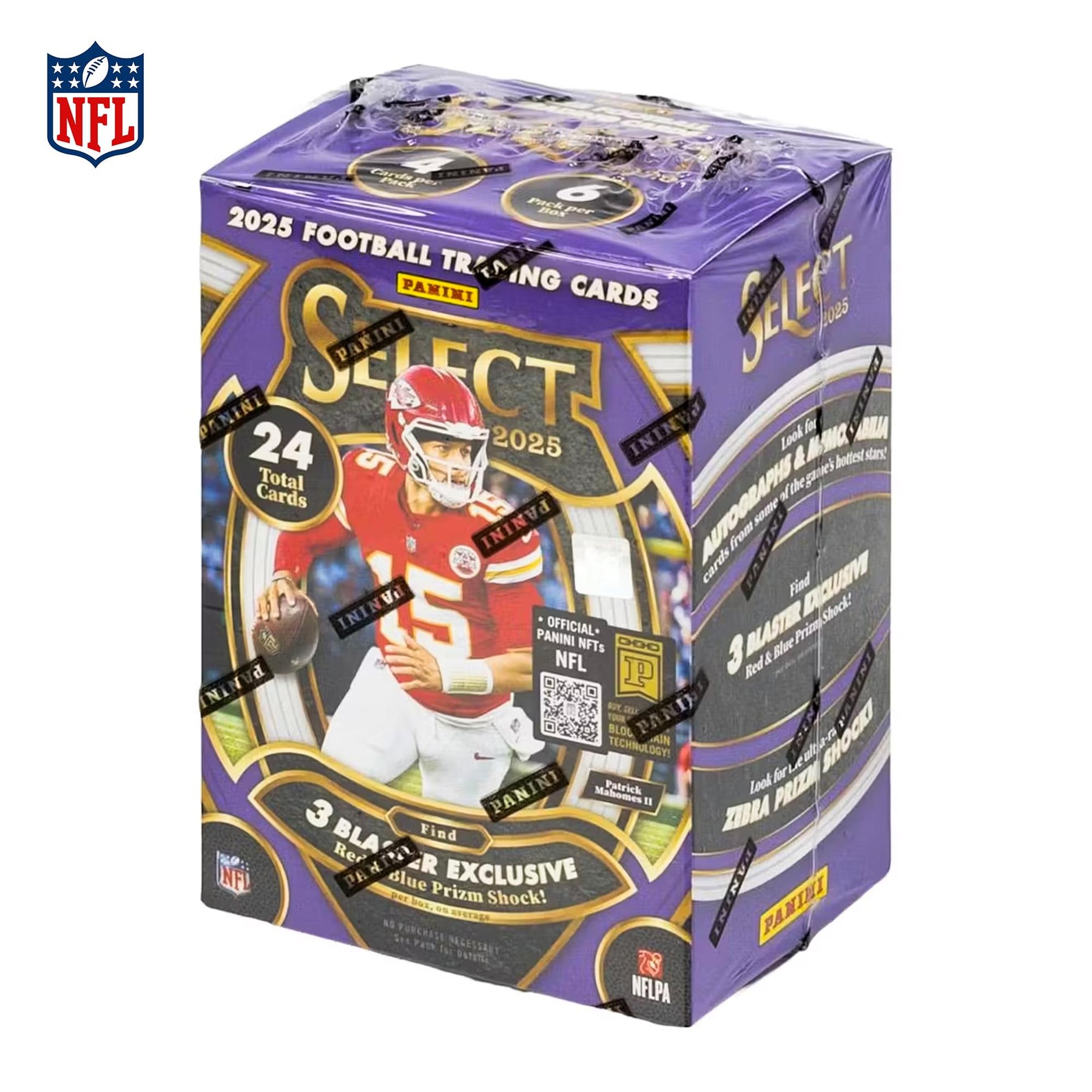 NFL 2025 Panini Select Football Sealed Blaster Box | 6 Packs