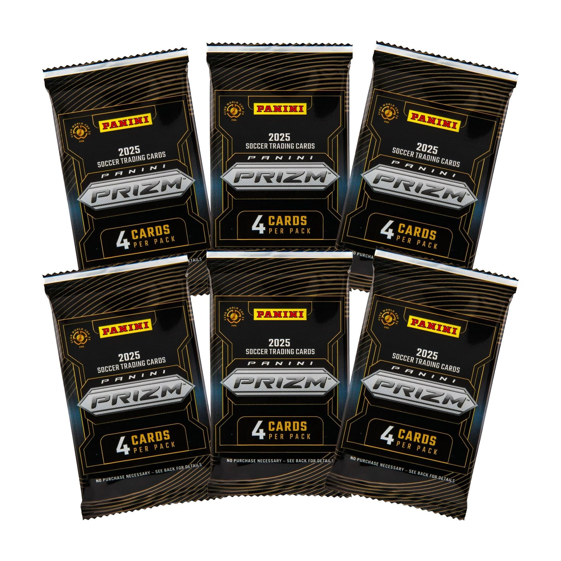 Panini Prizm 2025 FIFA Club World Cup Men's Soccer Blaster Box | 6 Packs, 4 Cards Per Pack