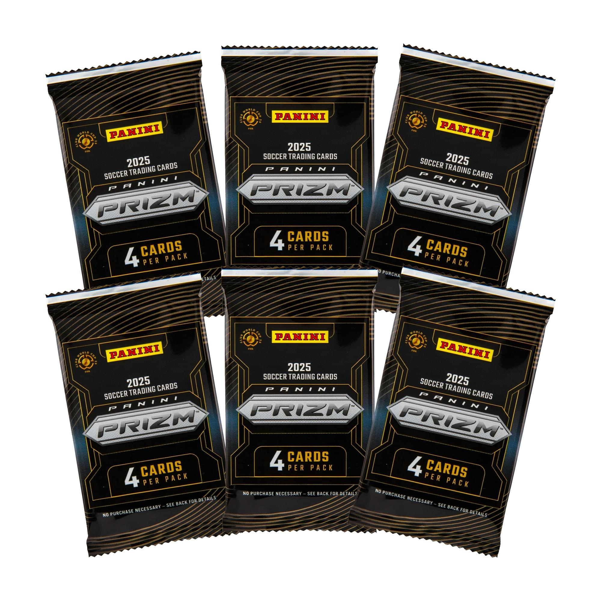 Panini Prizm 2025 FIFA Club World Cup Men's Soccer Blaster Box | 6 Packs, 4 Cards Per Pack