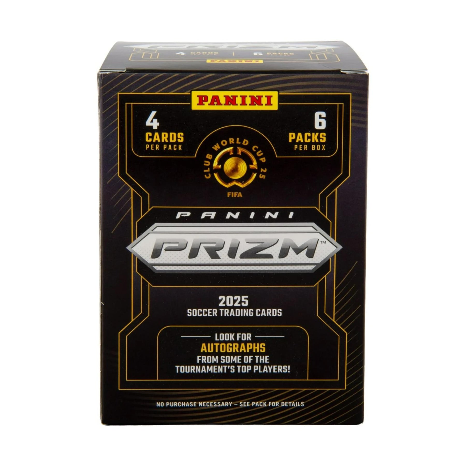 Panini Prizm 2025 FIFA Club World Cup Men's Soccer Blaster Box | 6 Packs, 4 Cards Per Pack