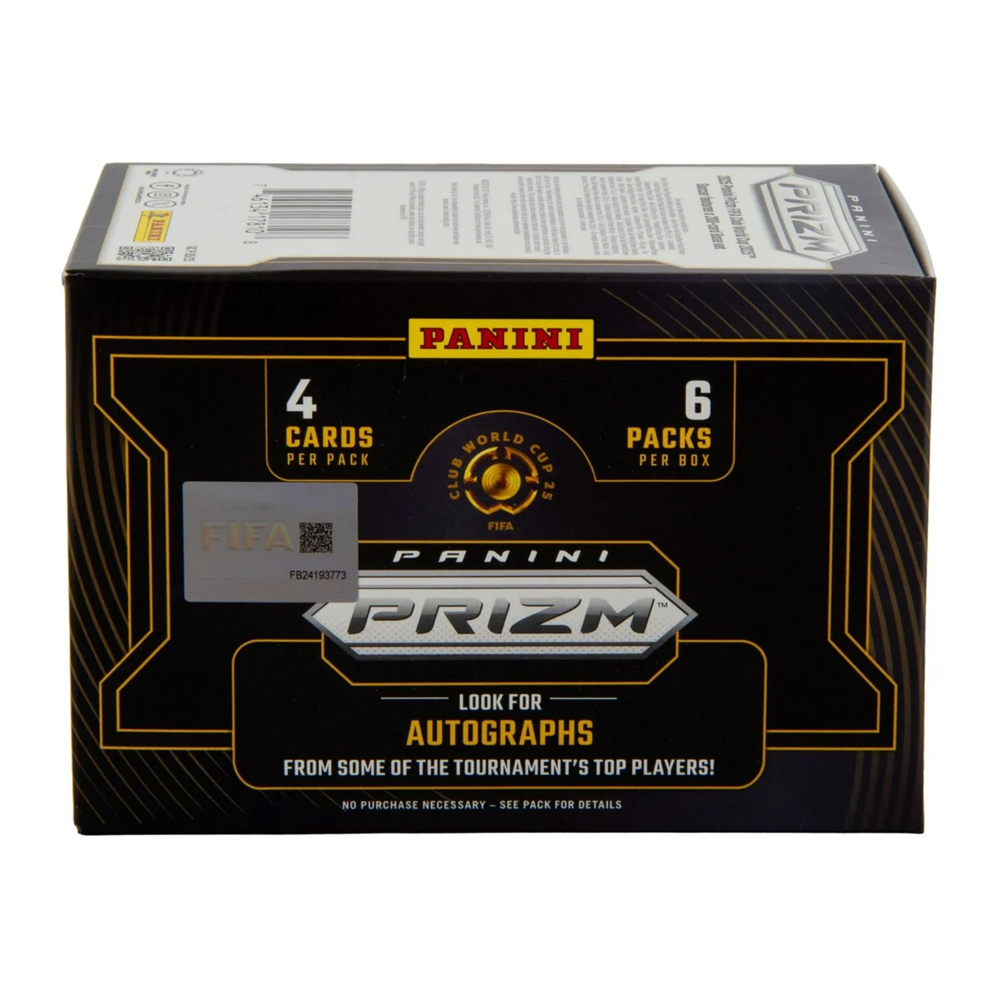 Panini Prizm 2025 FIFA Club World Cup Men's Soccer Blaster Box | 6 Packs, 4 Cards Per Pack