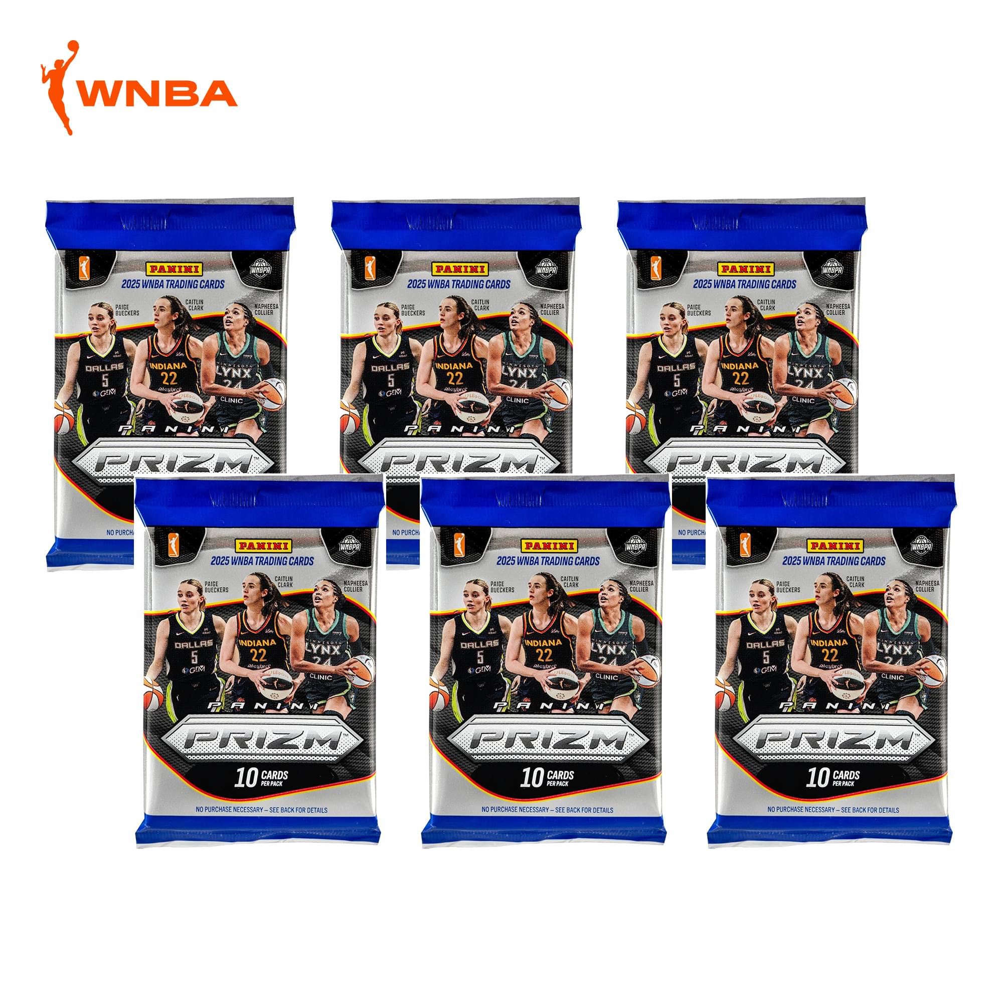 WNBA 2025 Panini Prizm Basketball Mega Box | 6 Packs