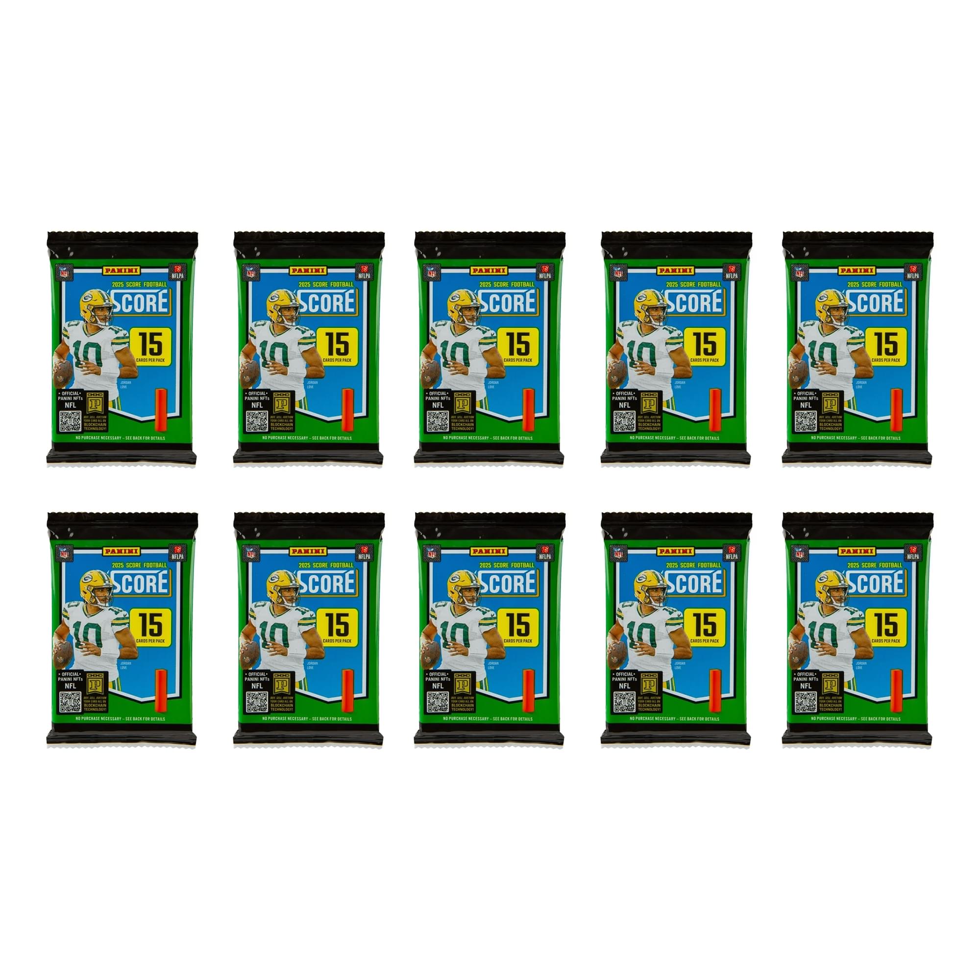 NFL 2025 Panini Score Football Mega Box | 10 Packs