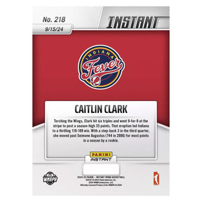 WNBA 2024 Panini Instant Base Card | #218 Caitlin Clark