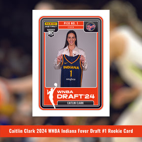 Panini WNBA 2024 Caitlin Clark Indiana Fever Draft #1 Rookie Card