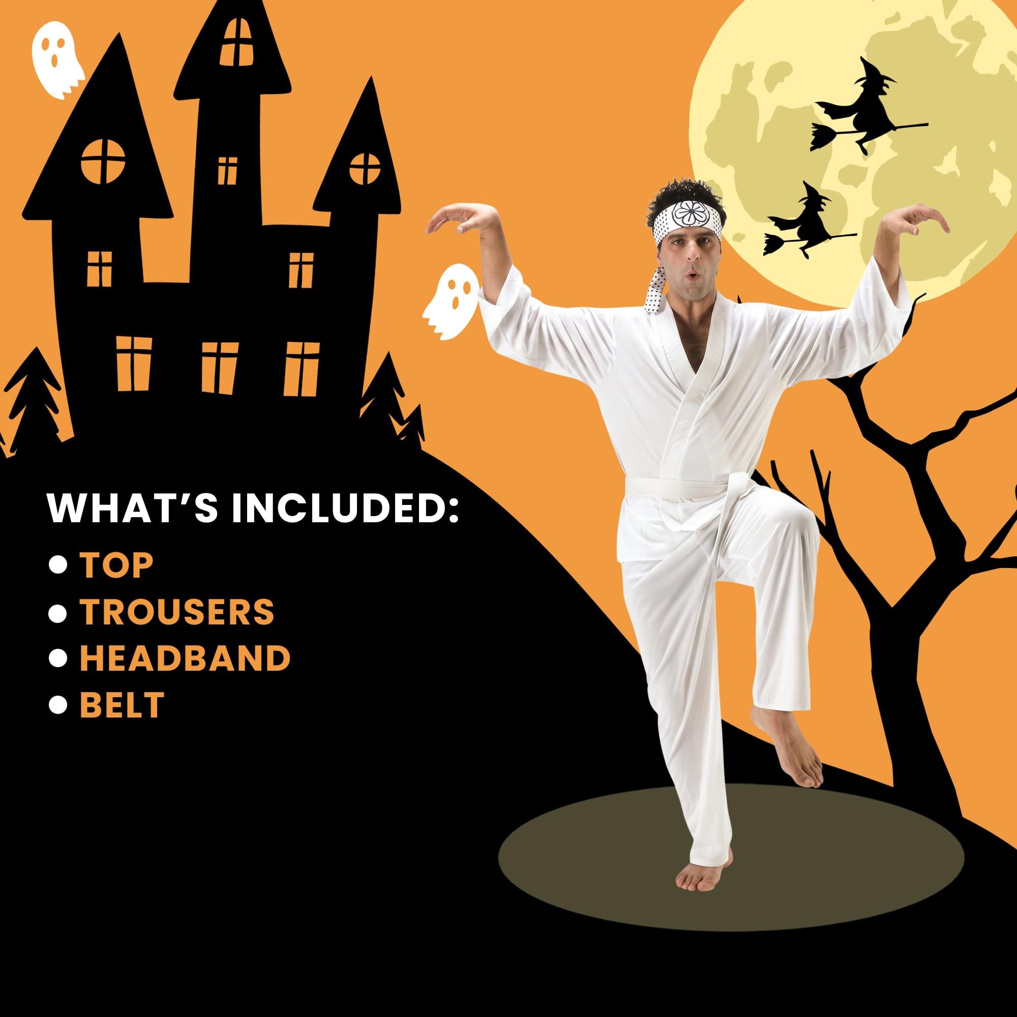 Karate Kid Daniel San Adult Costume | One Size