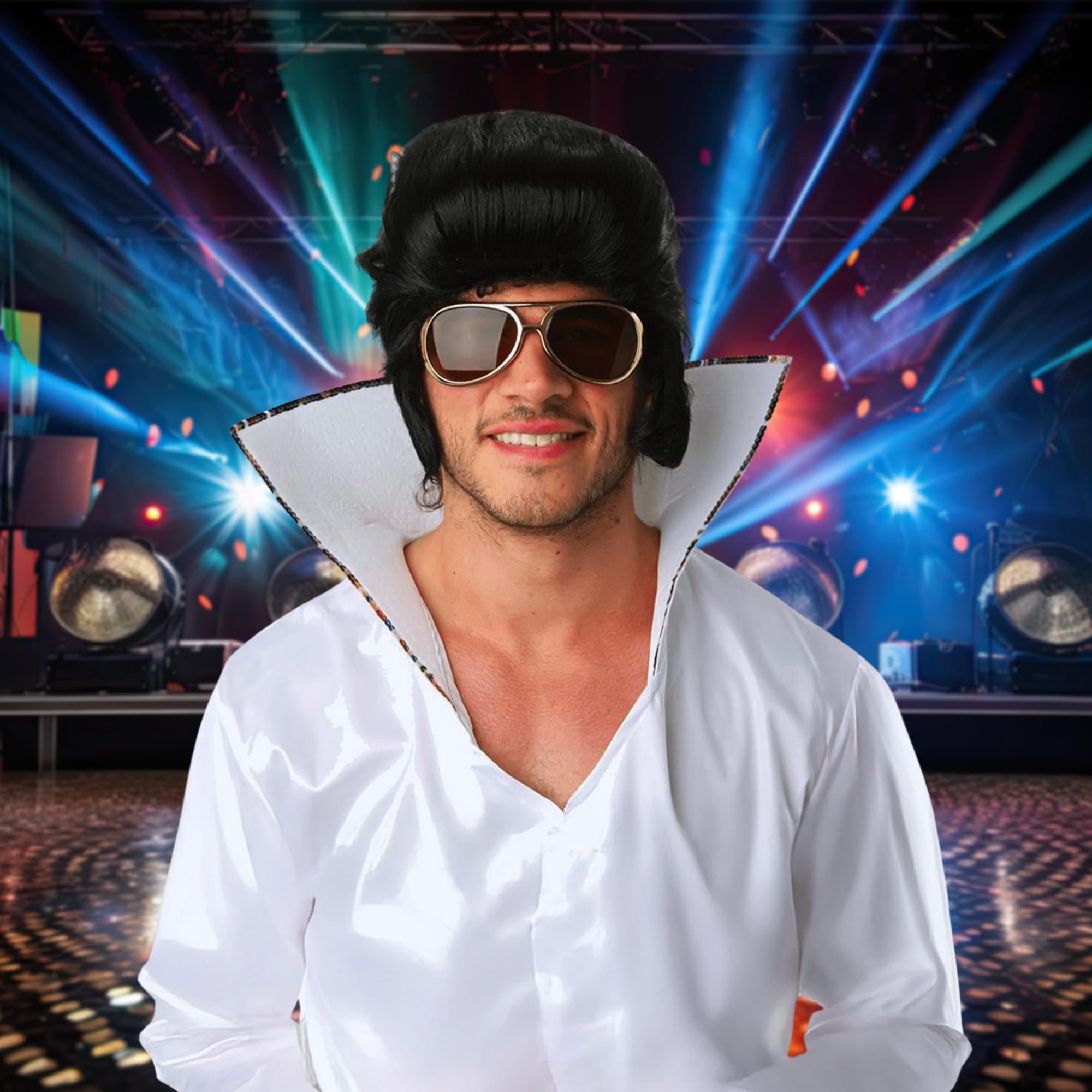 Gold Elvis Sunglasses Adult Costume Accessory