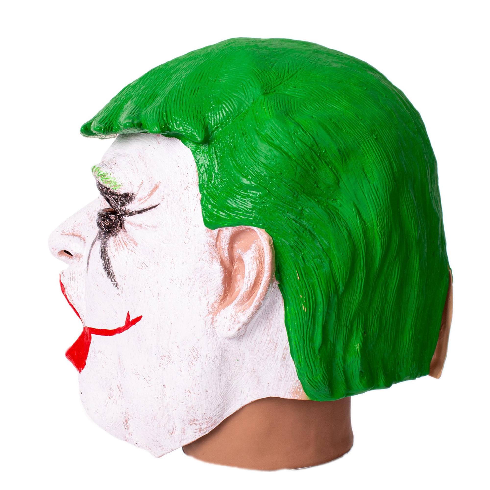 Trump Joker Clown Overhead Latex Adult Costume Mask