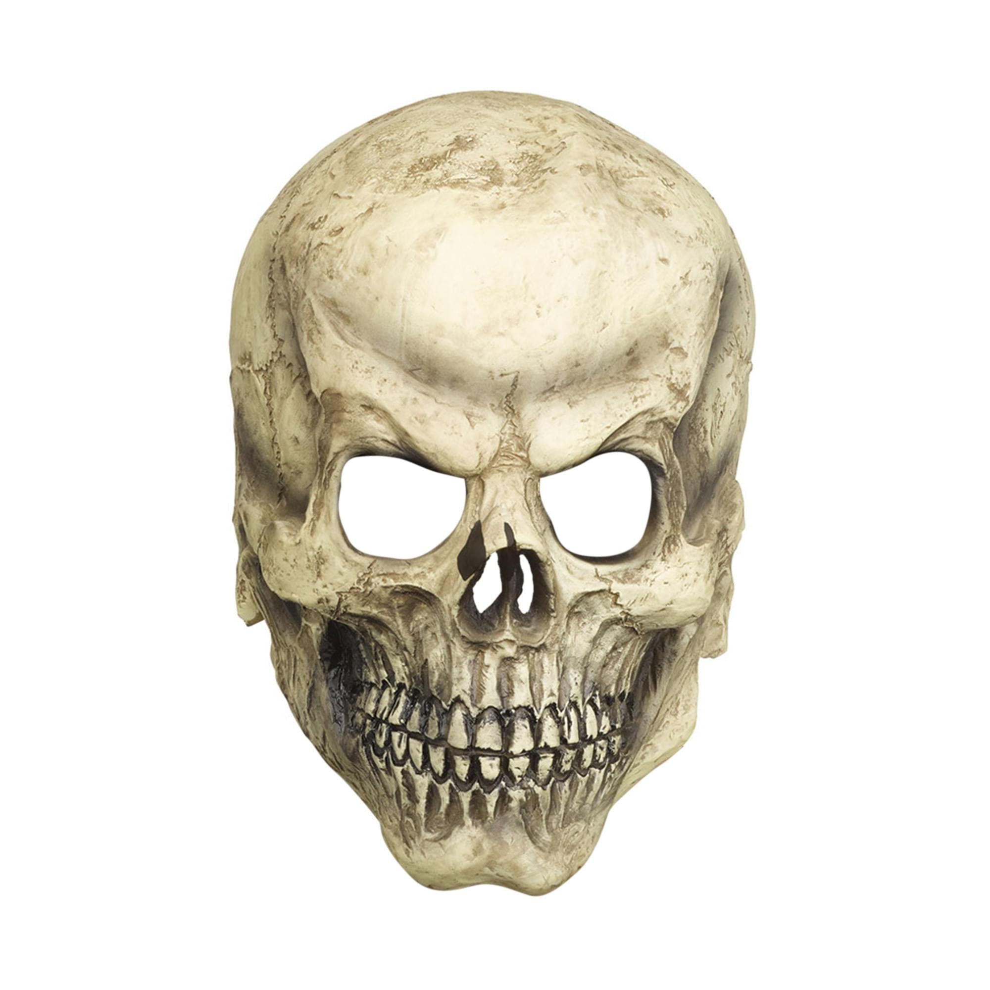 Brown Skull Overhead Latex Adult Costume Mask