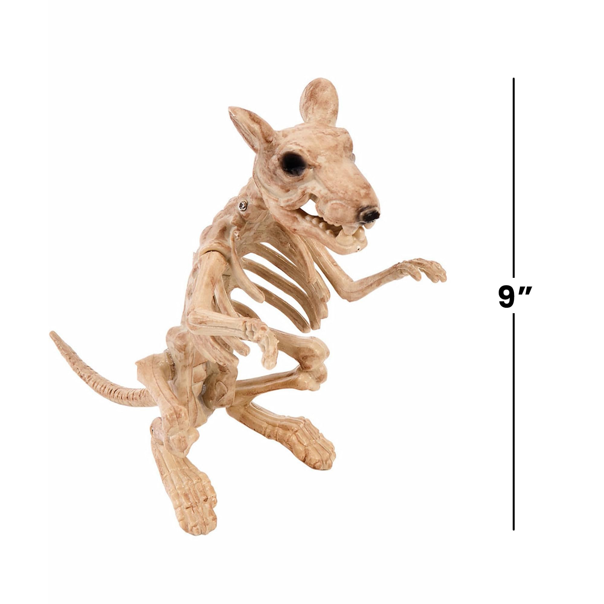 Skeleton Rat 11 Inch Plastic Halloween Decoration