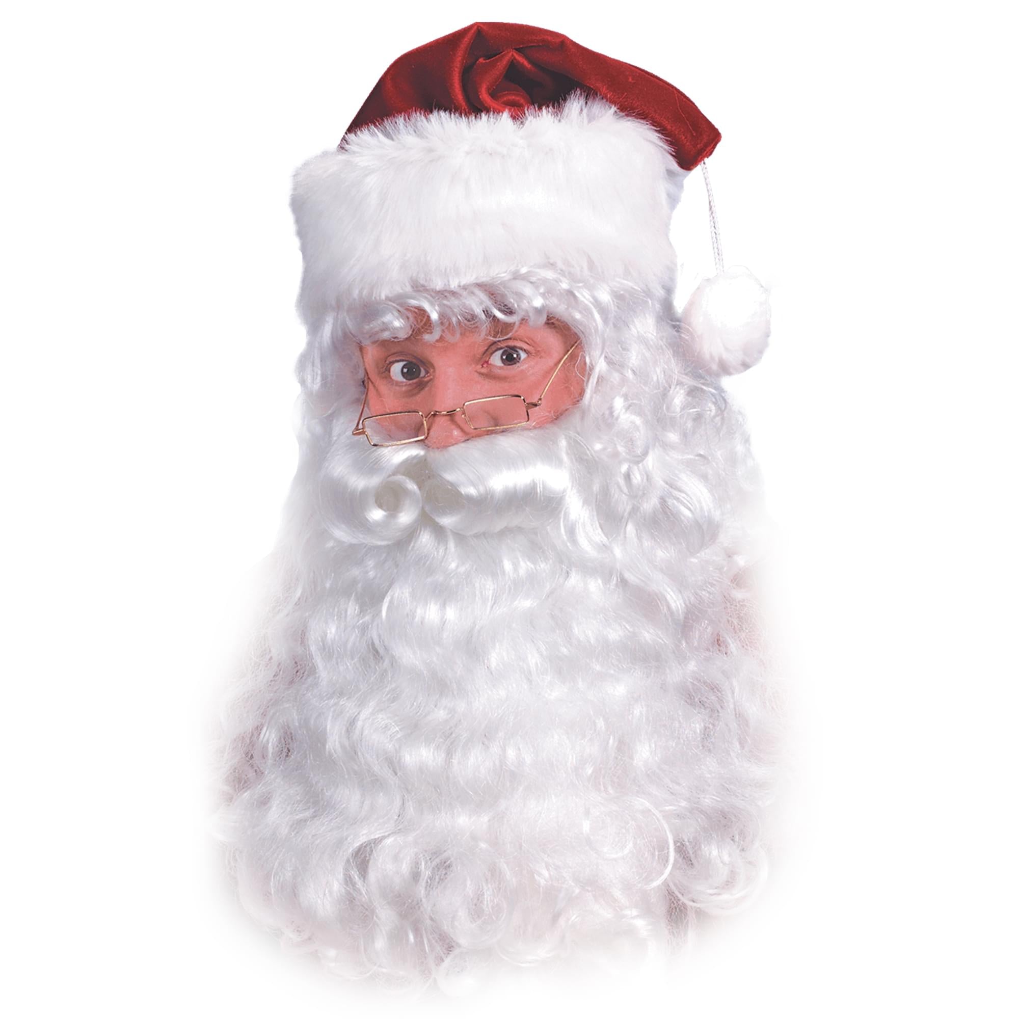 Santa Beard and Wig Adult Costume Accessory