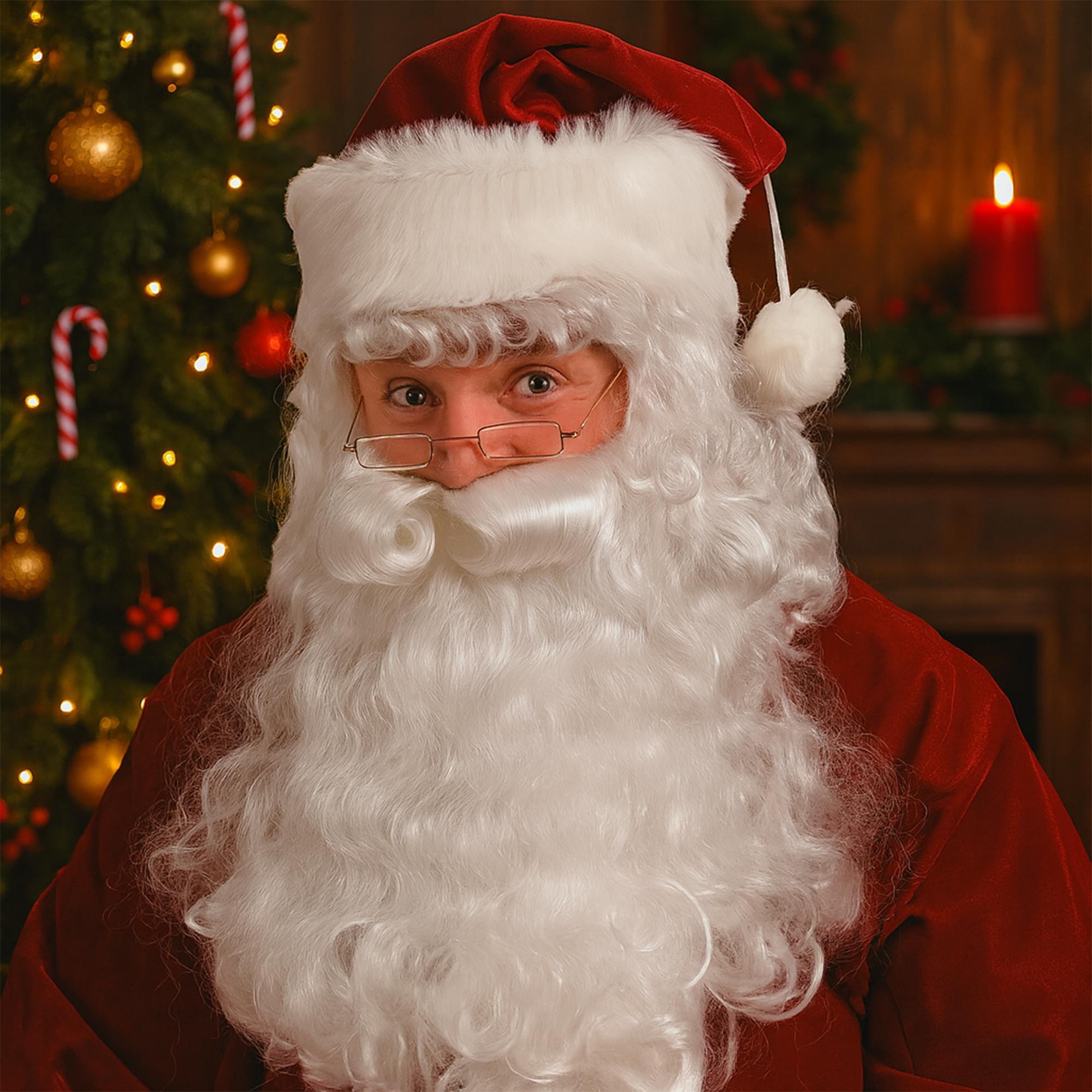 Santa Beard and Wig Adult Costume Accessory