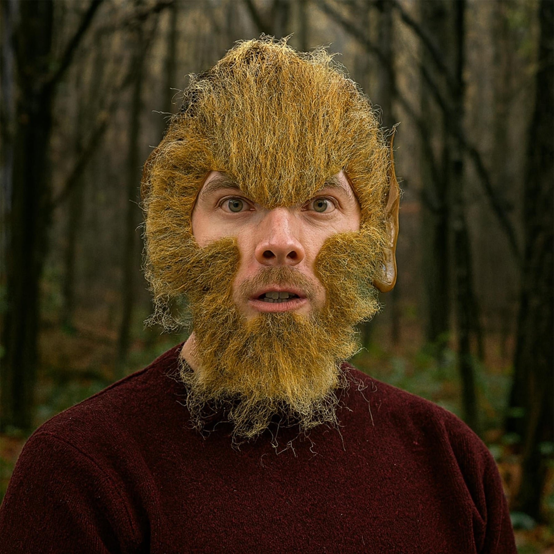 Werewolf Facial Hair Kit Adult Costume Accessory