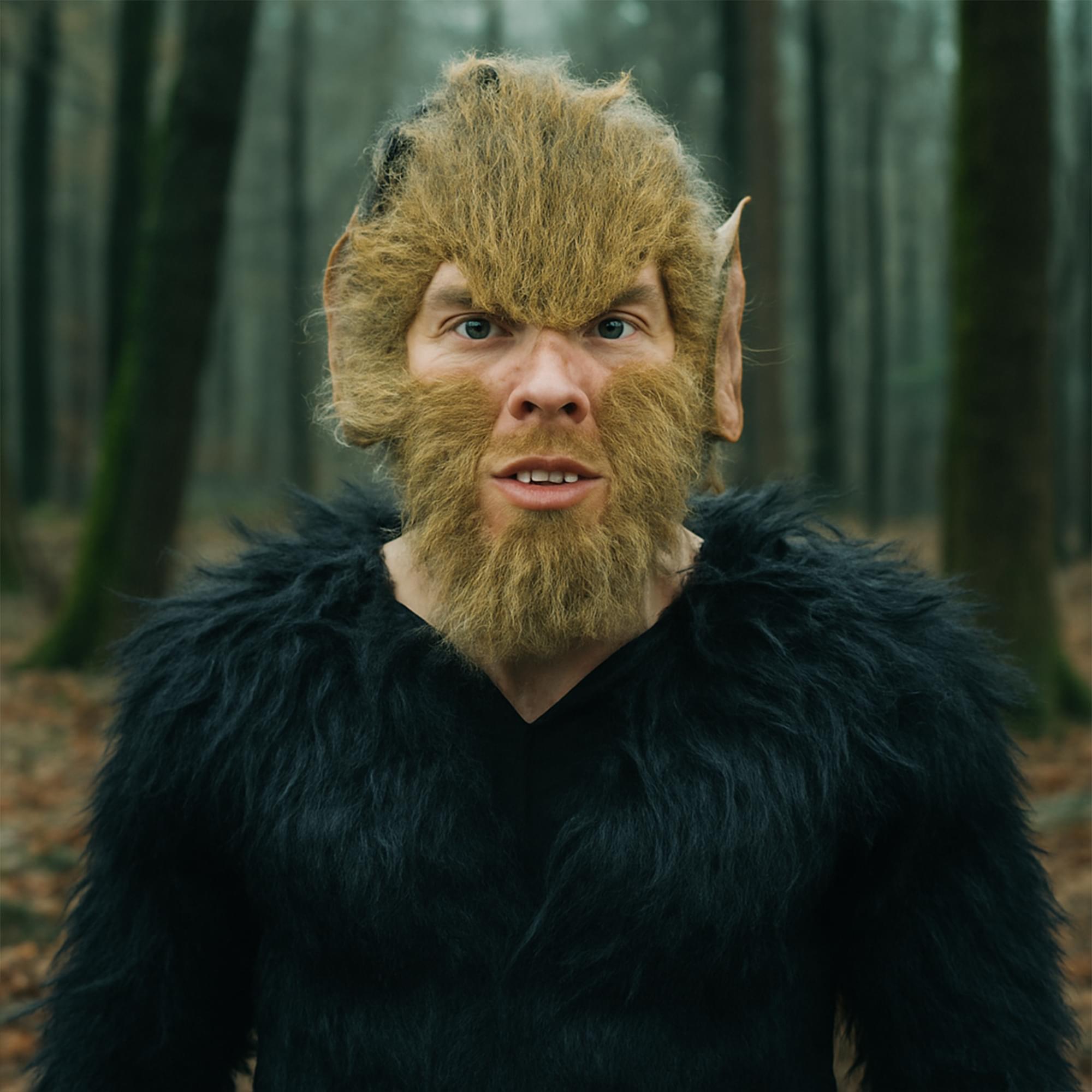 Werewolf Facial Hair Kit Adult Costume Accessory