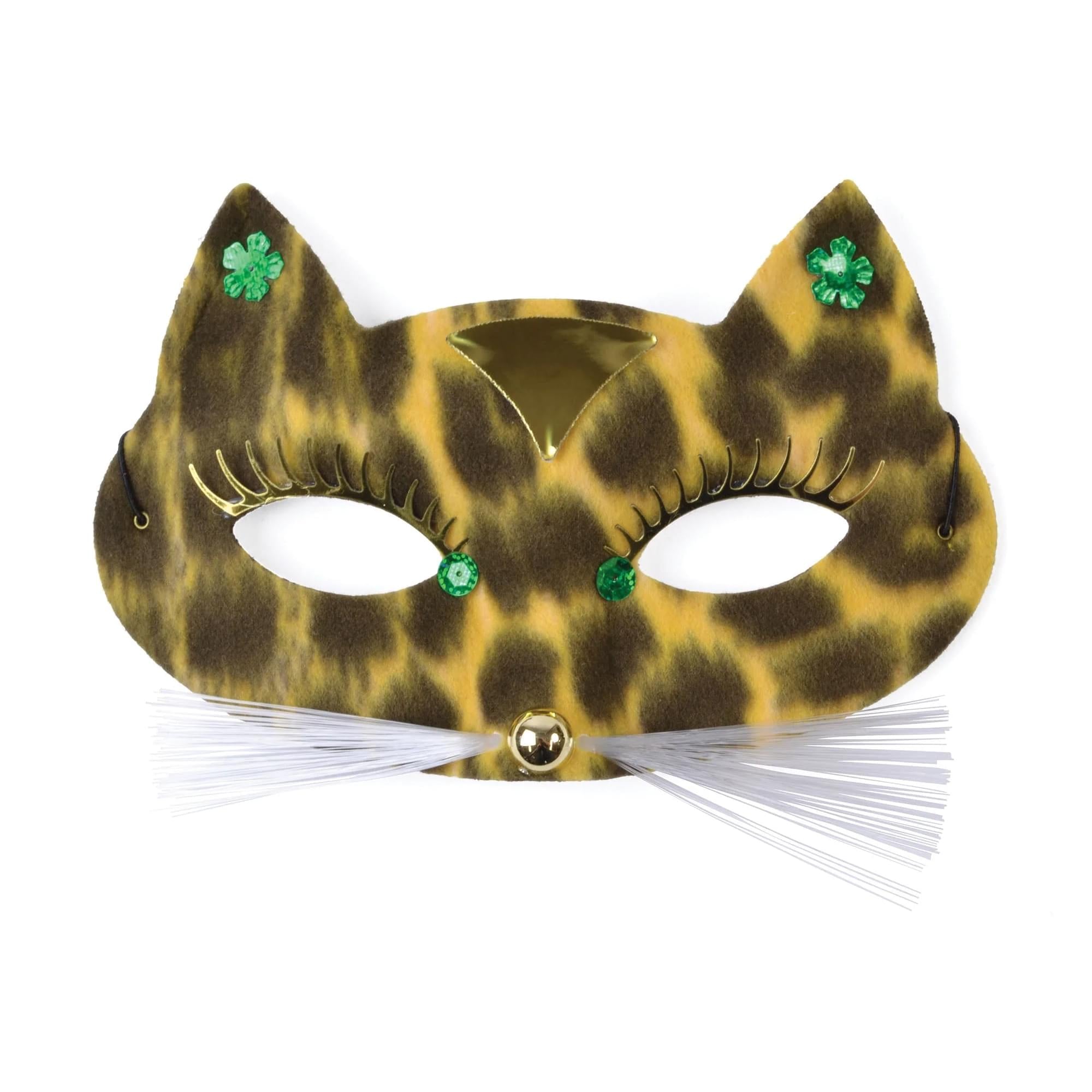 Leopard Cat Adult Costume Half Mask