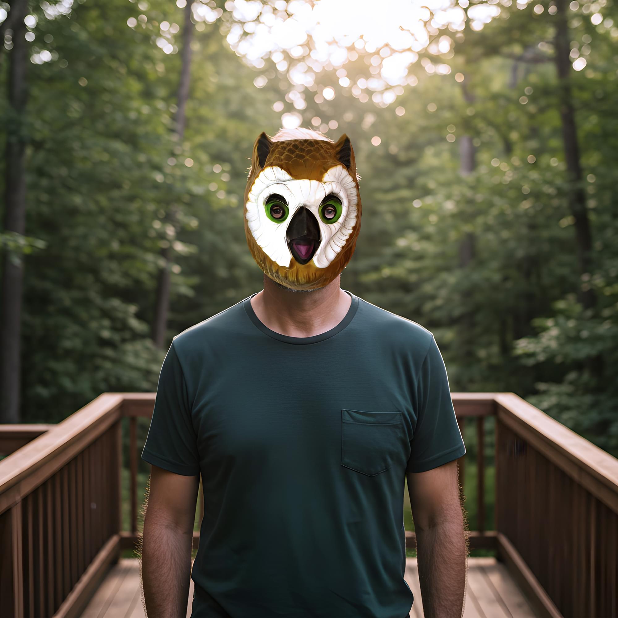Owl Adult Costume Mask