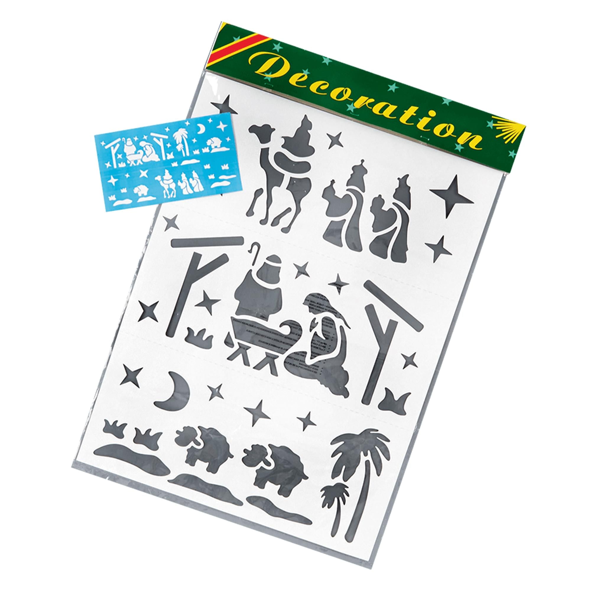 Nativity Scene Stencil