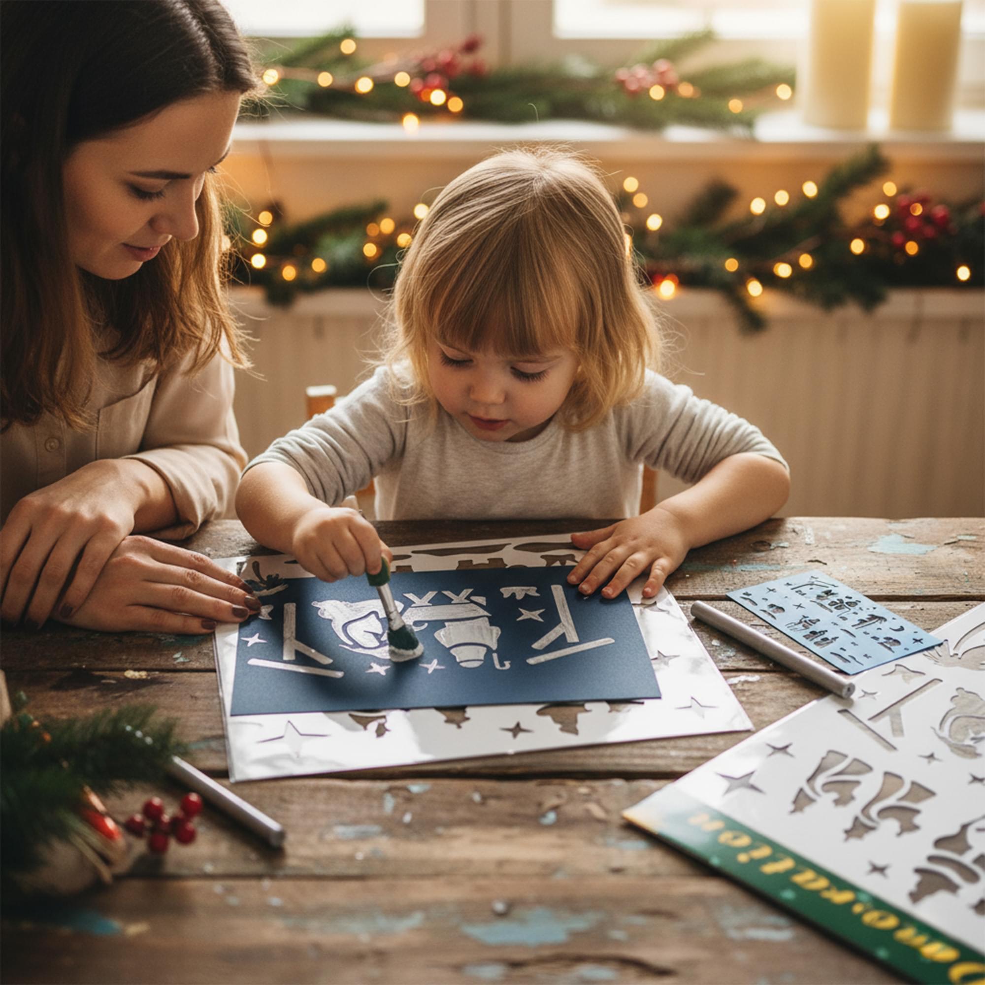 Nativity Scene Stencil