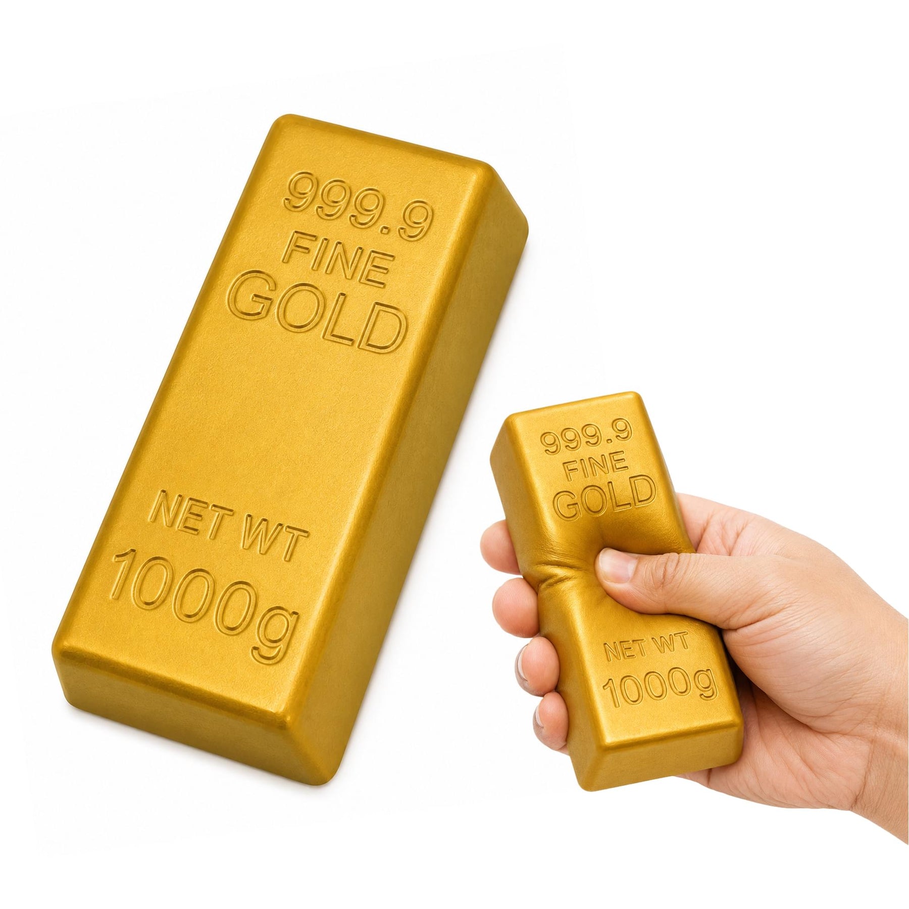 Gold Bar 5-Inch Squishy Stress Reliever
