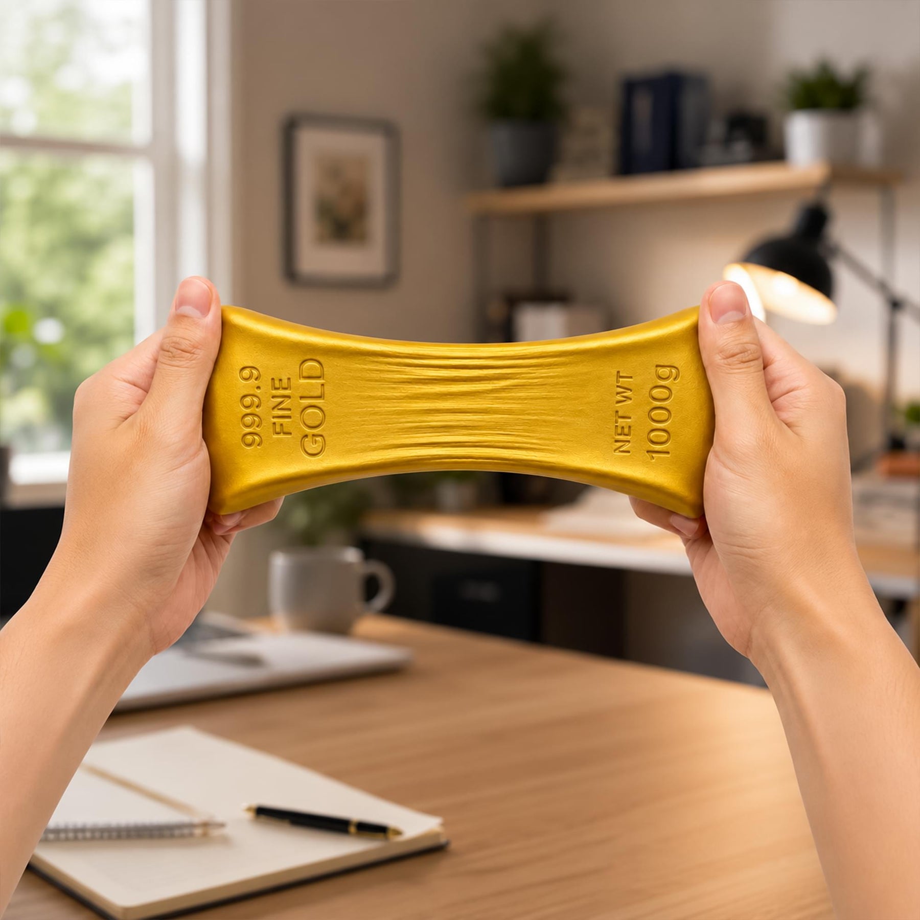 Gold Bar 5-Inch Squishy Stress Reliever