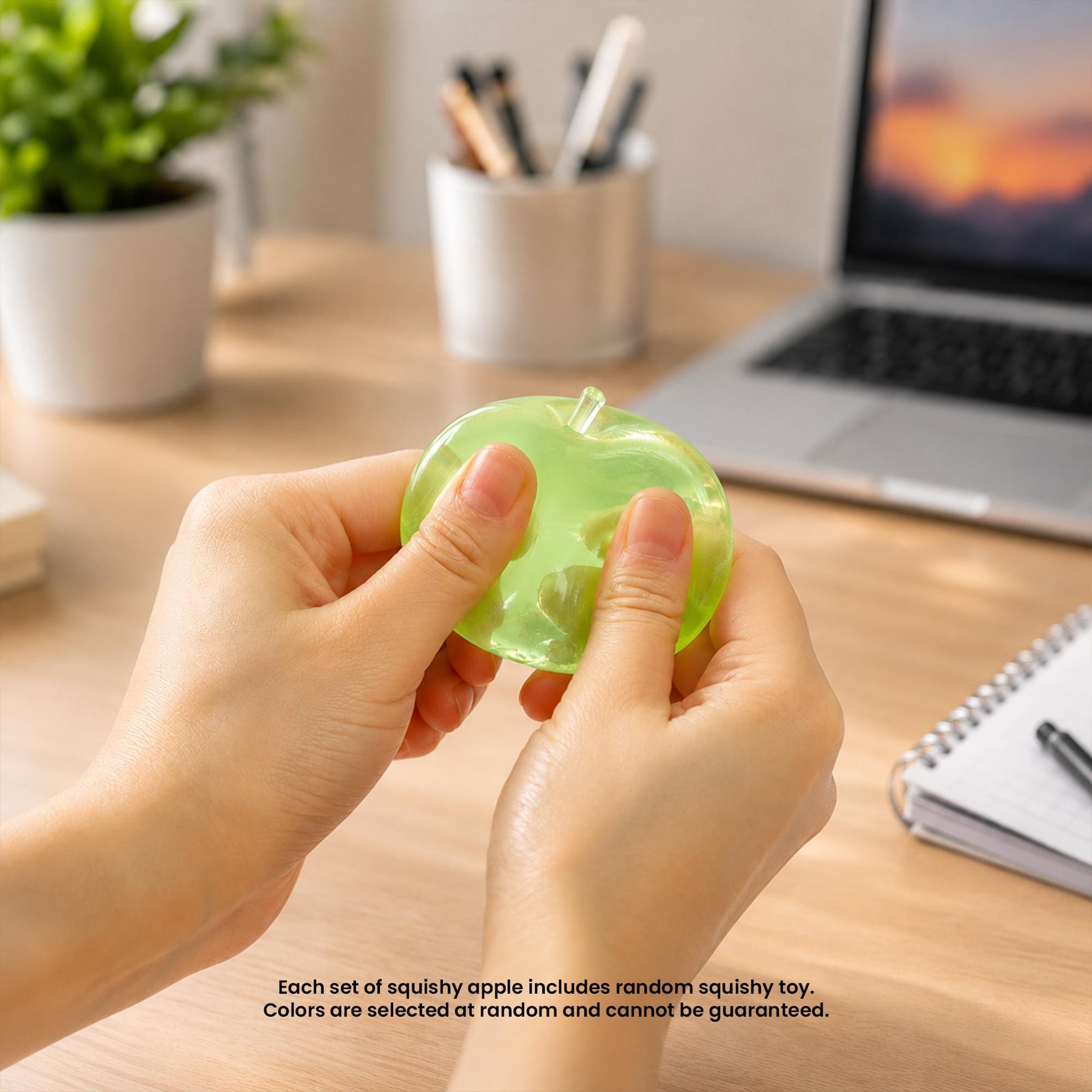 Apple Squishy 2-Inch Stress Relievers | Set Of 4