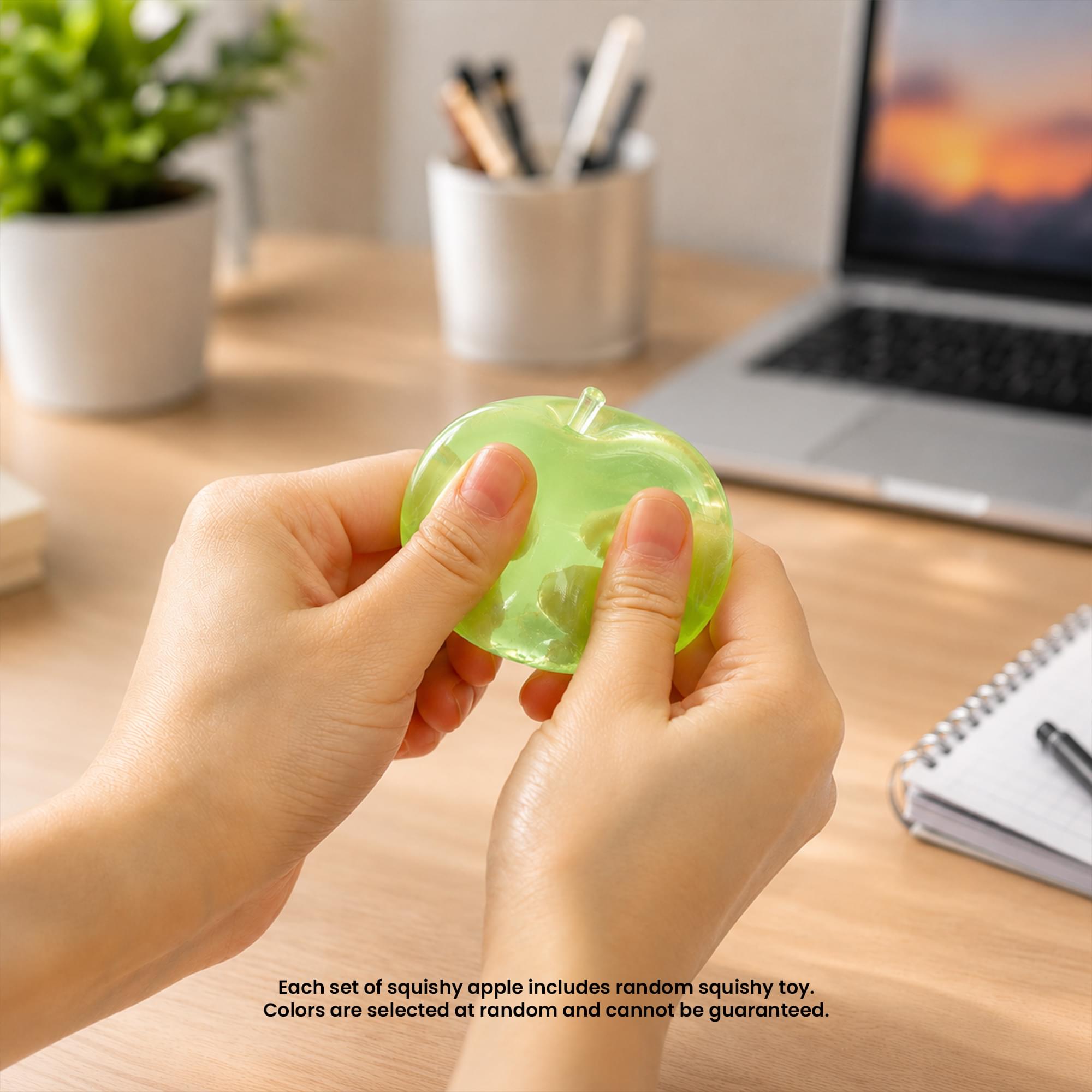 Apple Squishy 2-Inch Stress Relievers | Set Of 4