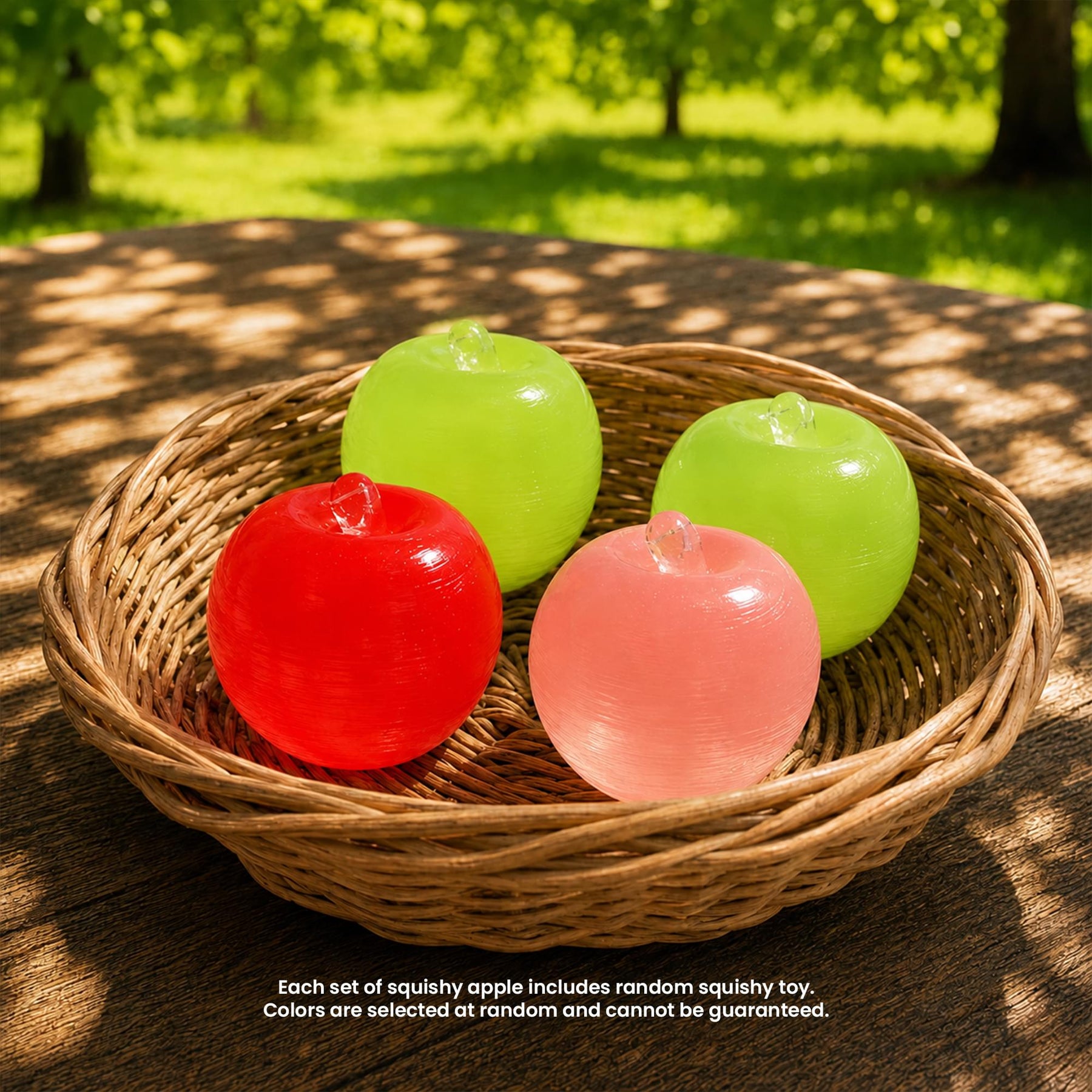 Apple Squishy 2-Inch Stress Relievers | Set Of 4